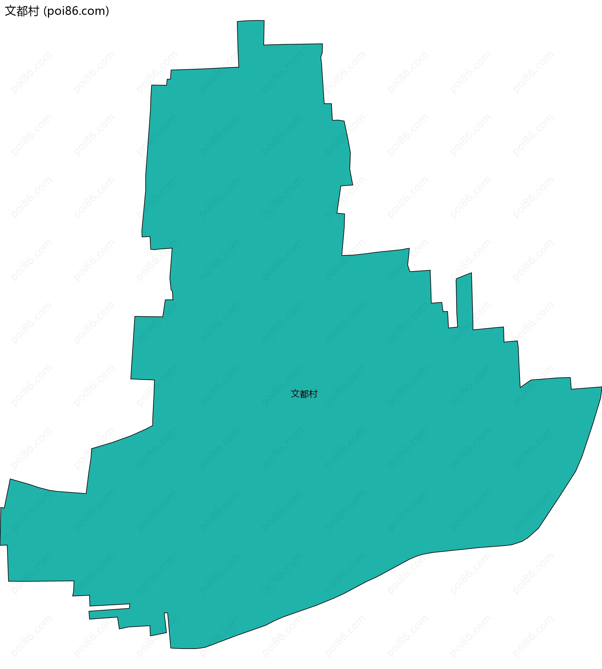 文都村边界地图