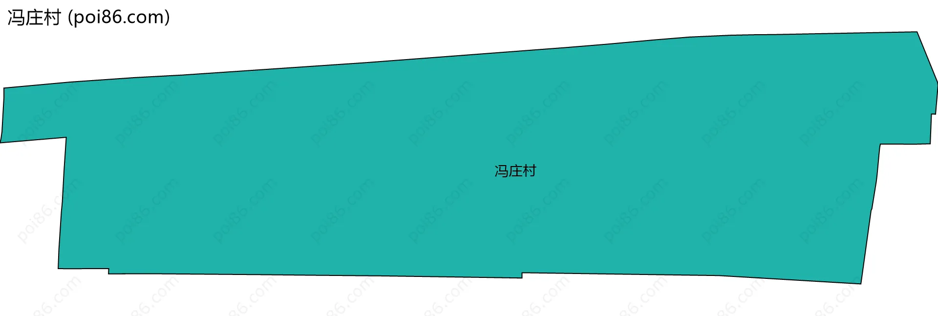 冯庄村边界地图