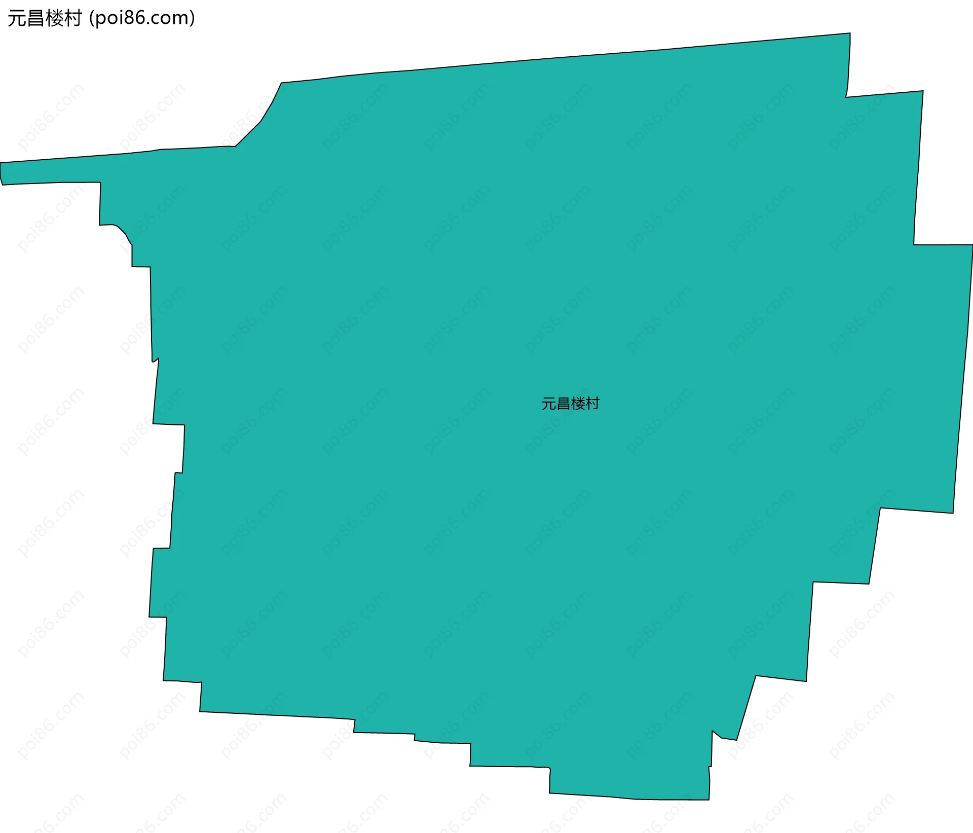 元昌楼村边界地图