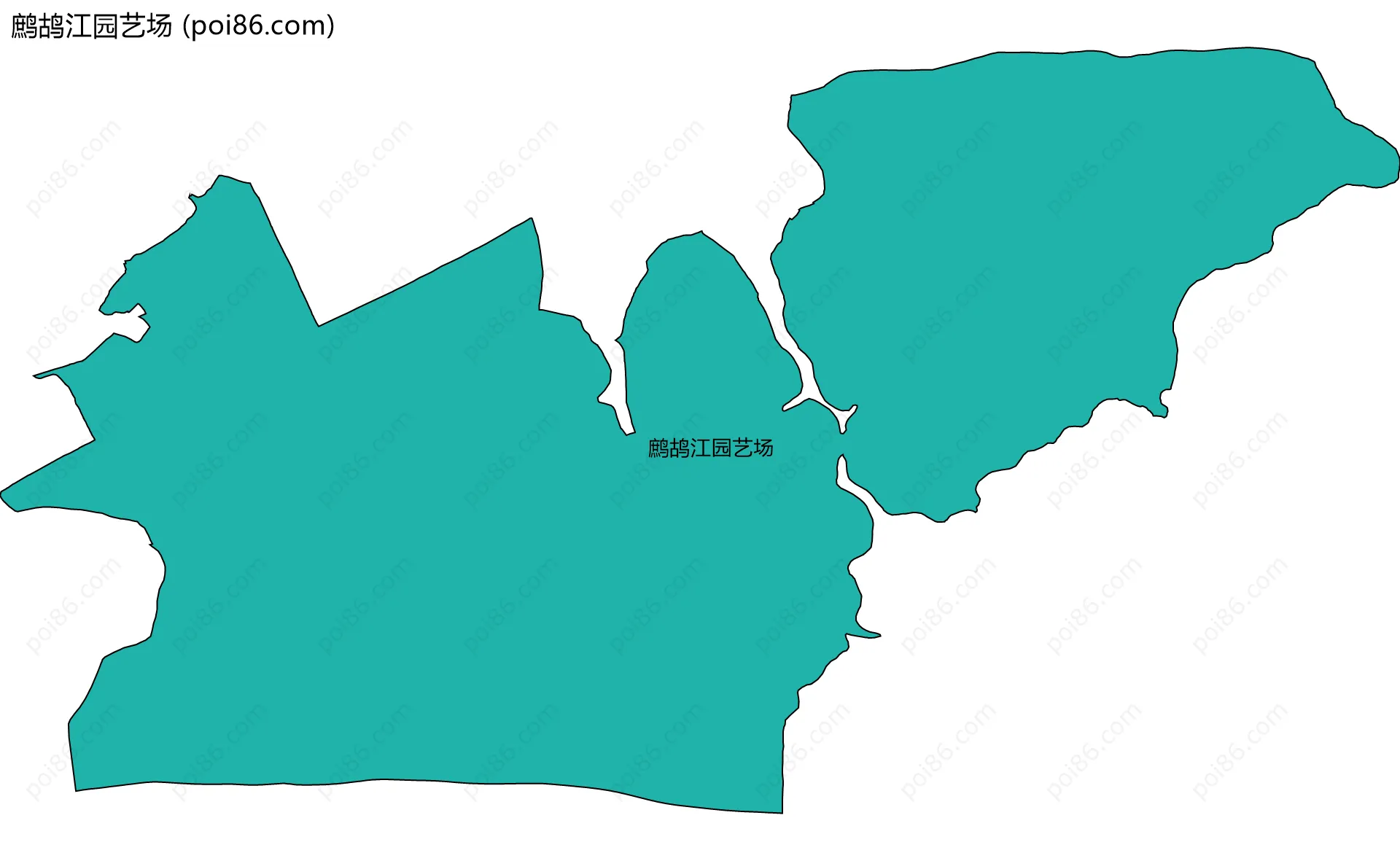 鹧鸪江园艺场边界地图