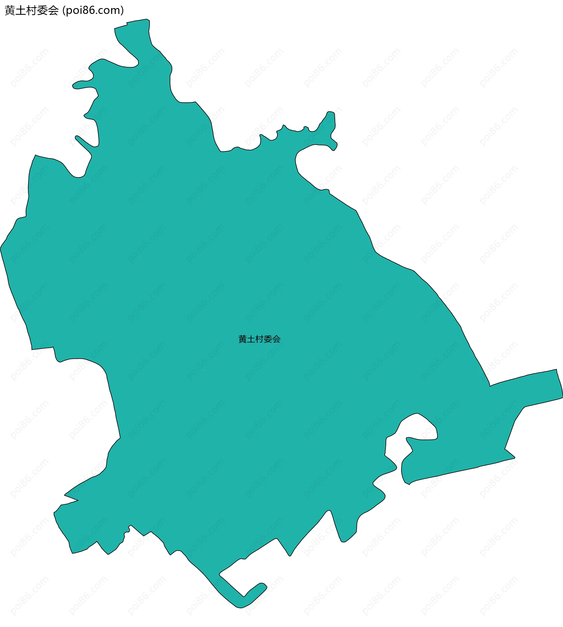 黄土村委会边界地图