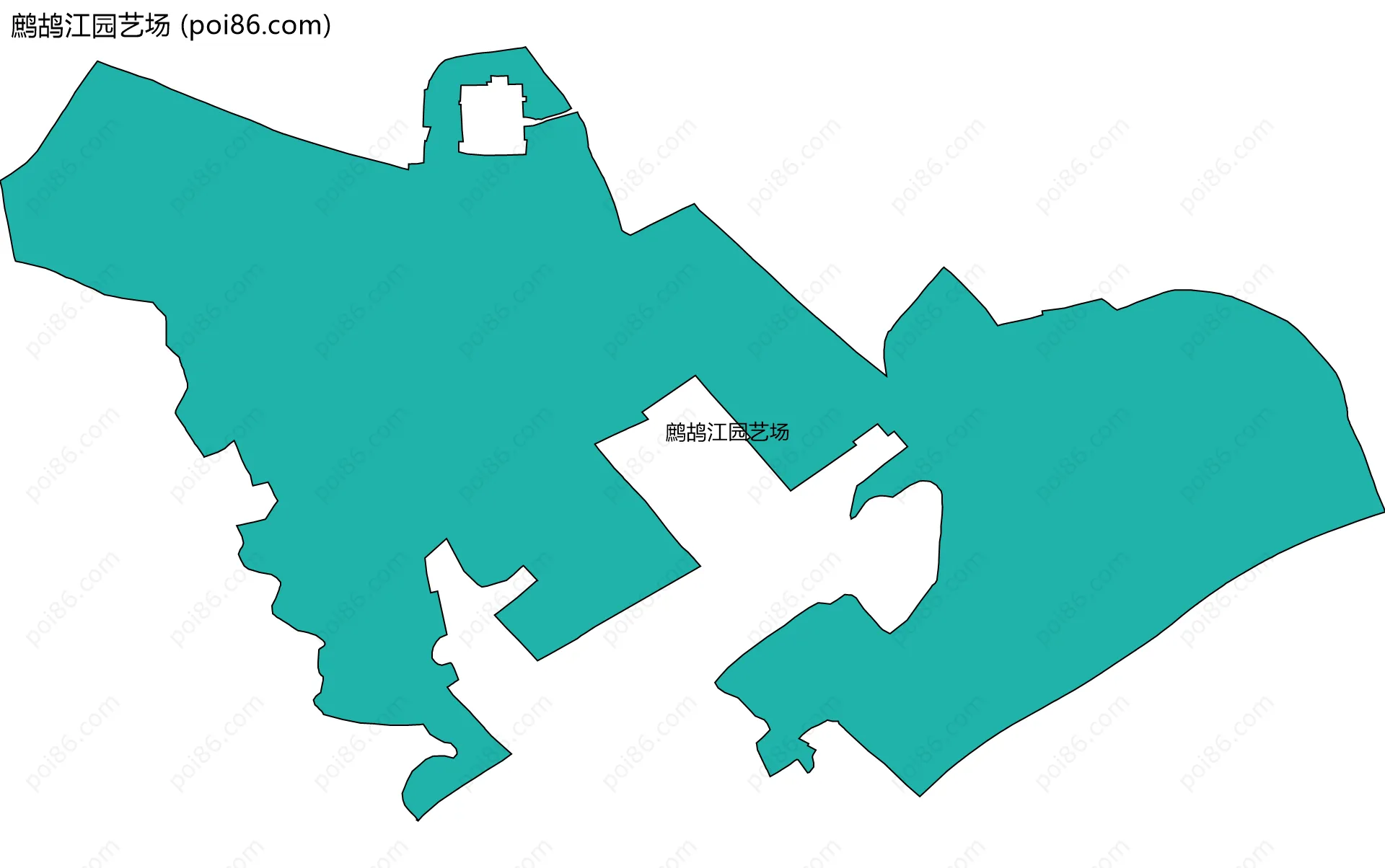 鹧鸪江园艺场边界地图