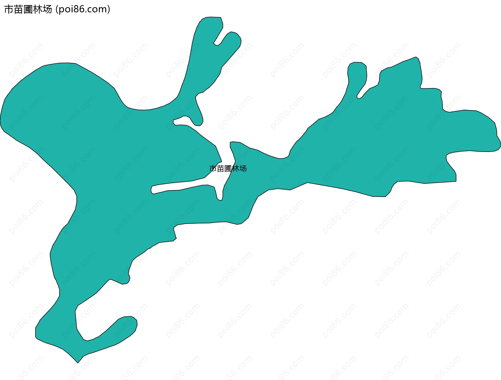 市苗圃林场边界地图