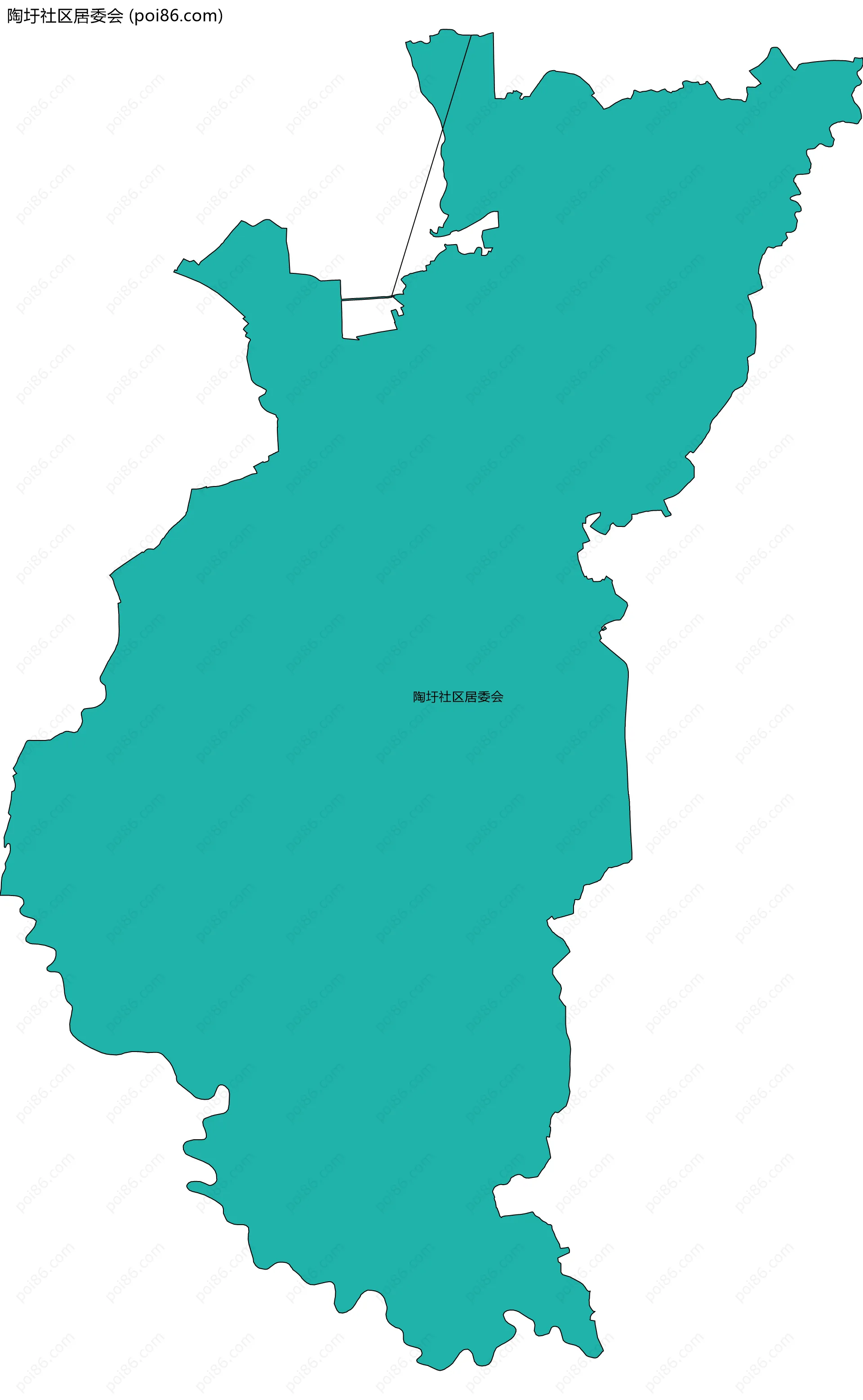 陶圩社区居委会边界地图