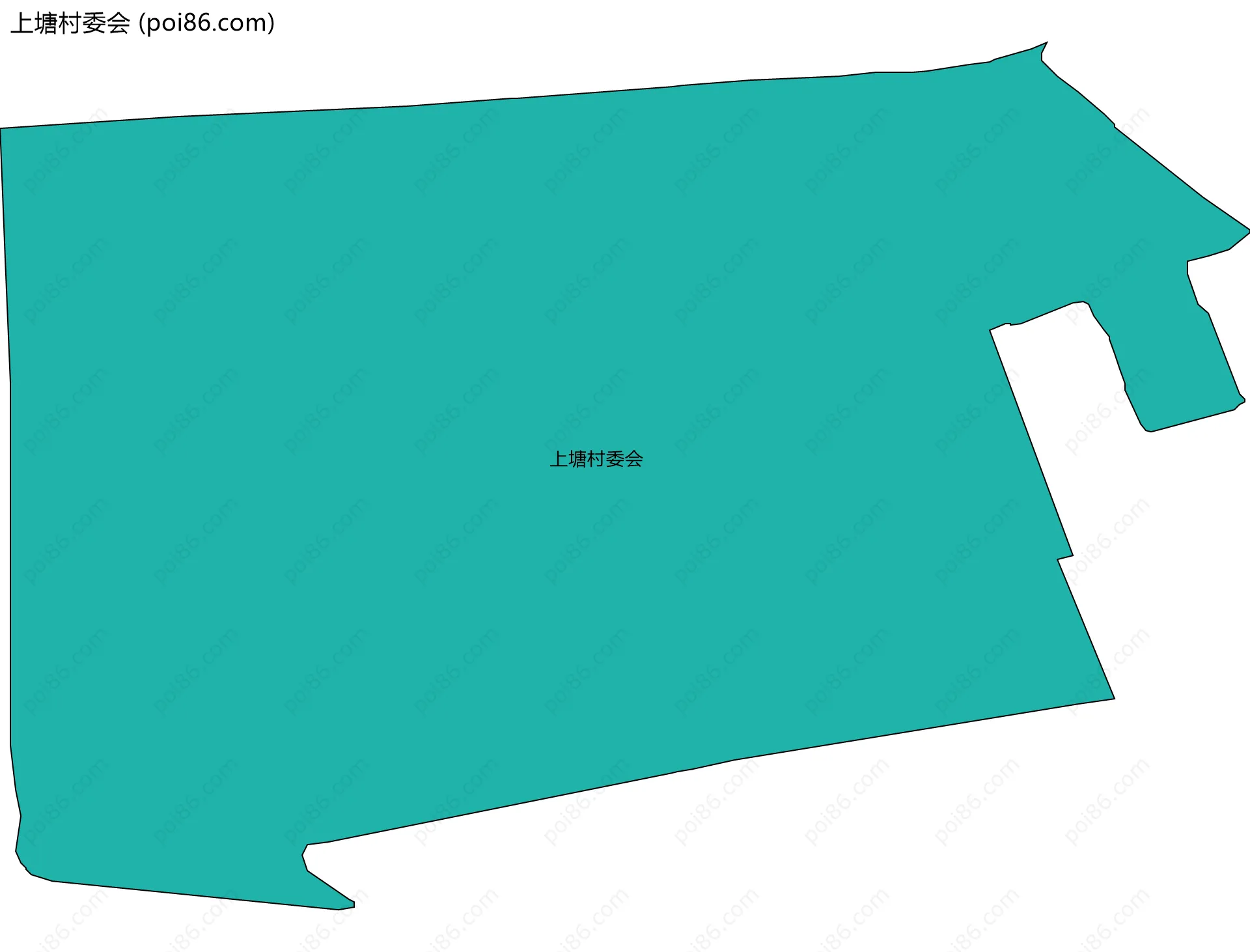 上塘村委会边界地图