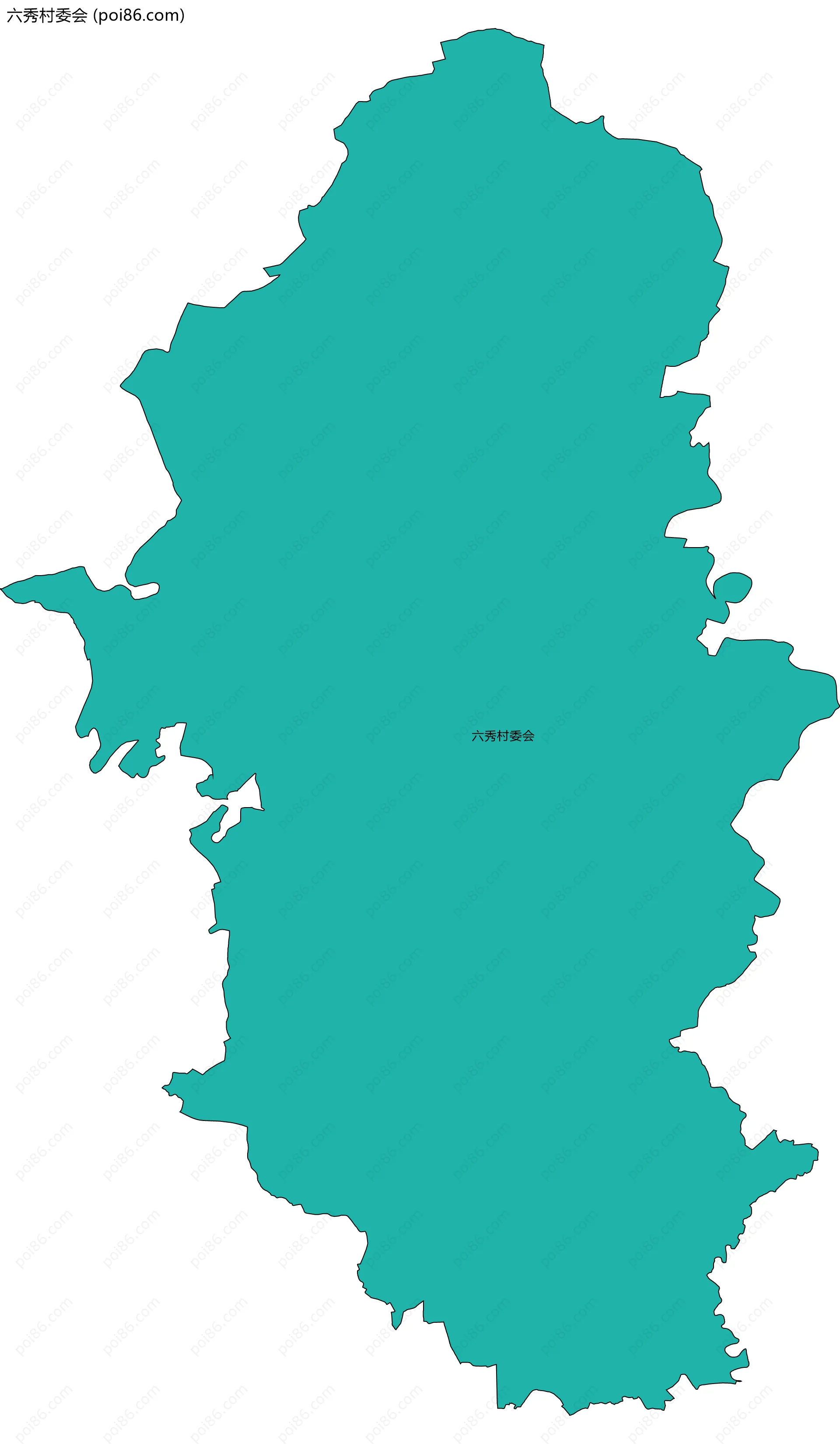 六秀村委会边界地图