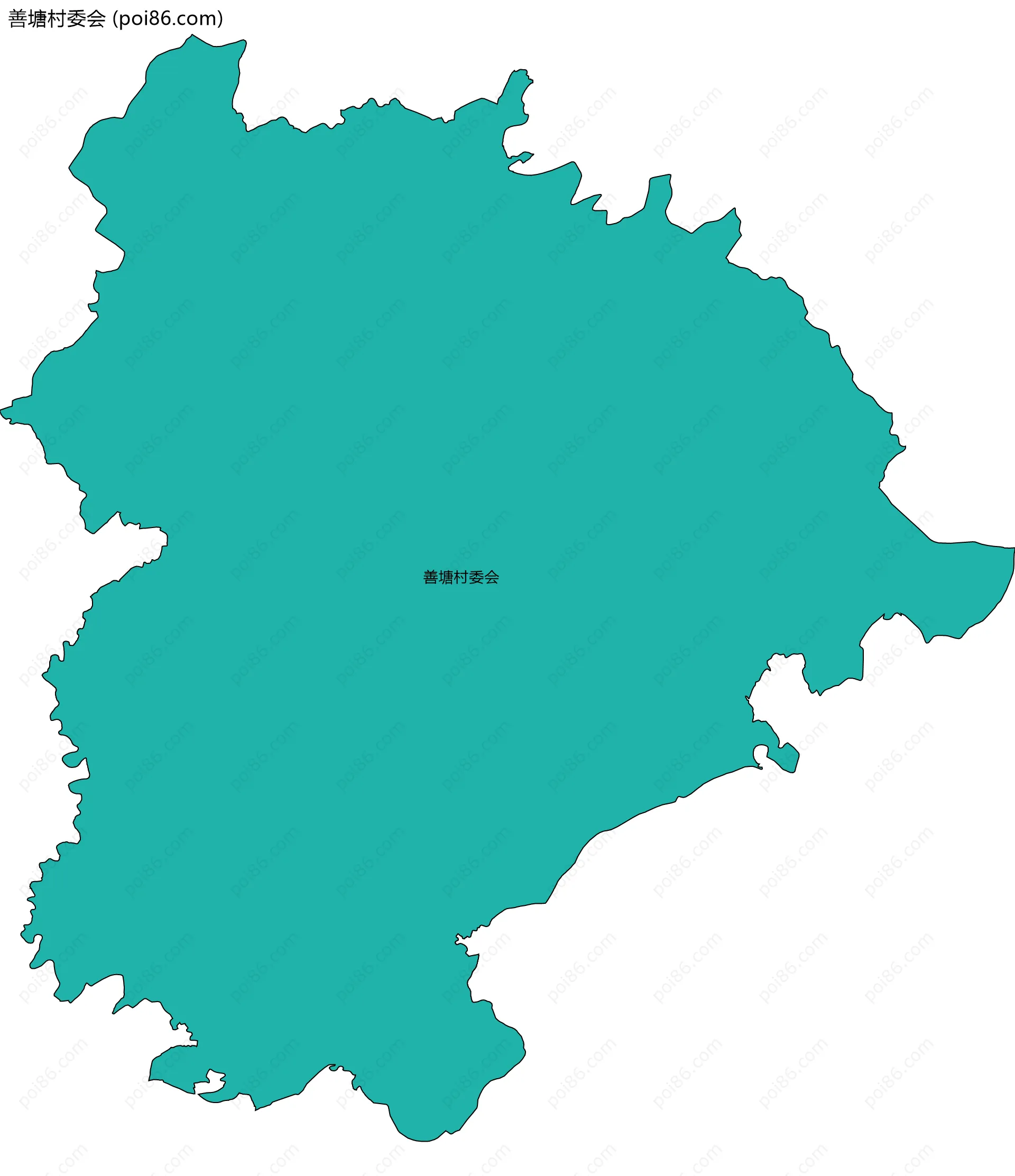 善塘村委会边界地图