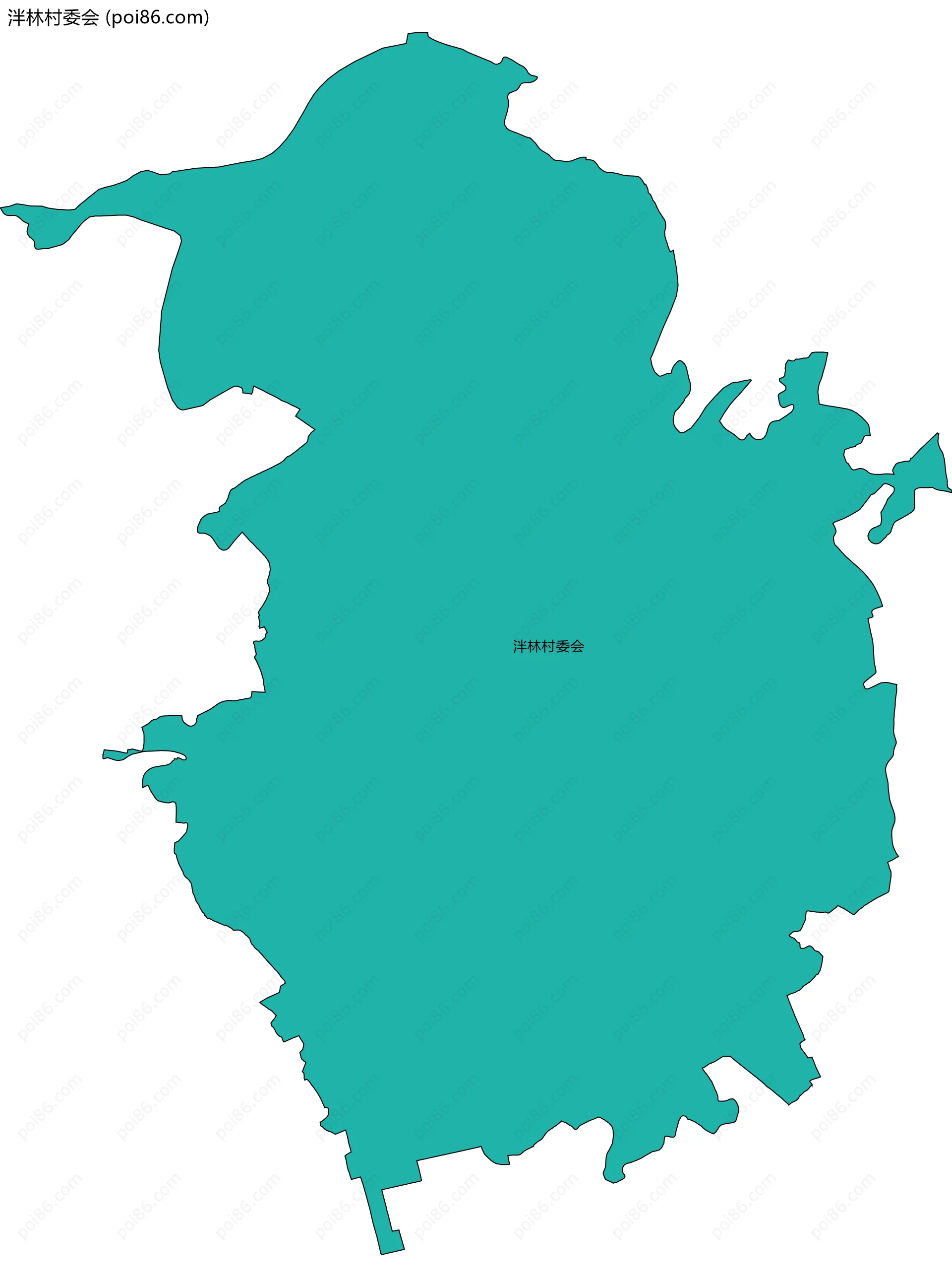 泮林村委会边界地图