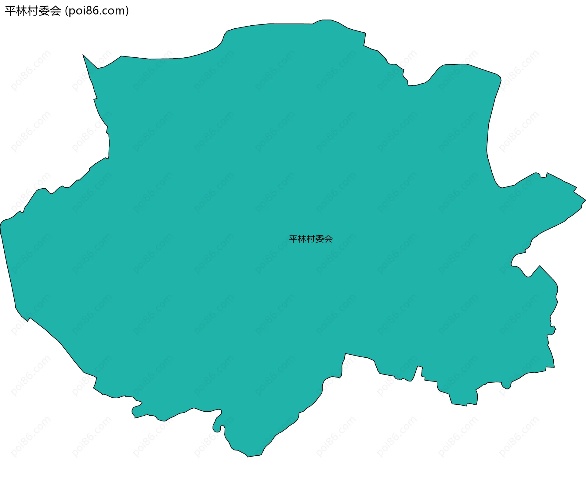 平林村委会边界地图