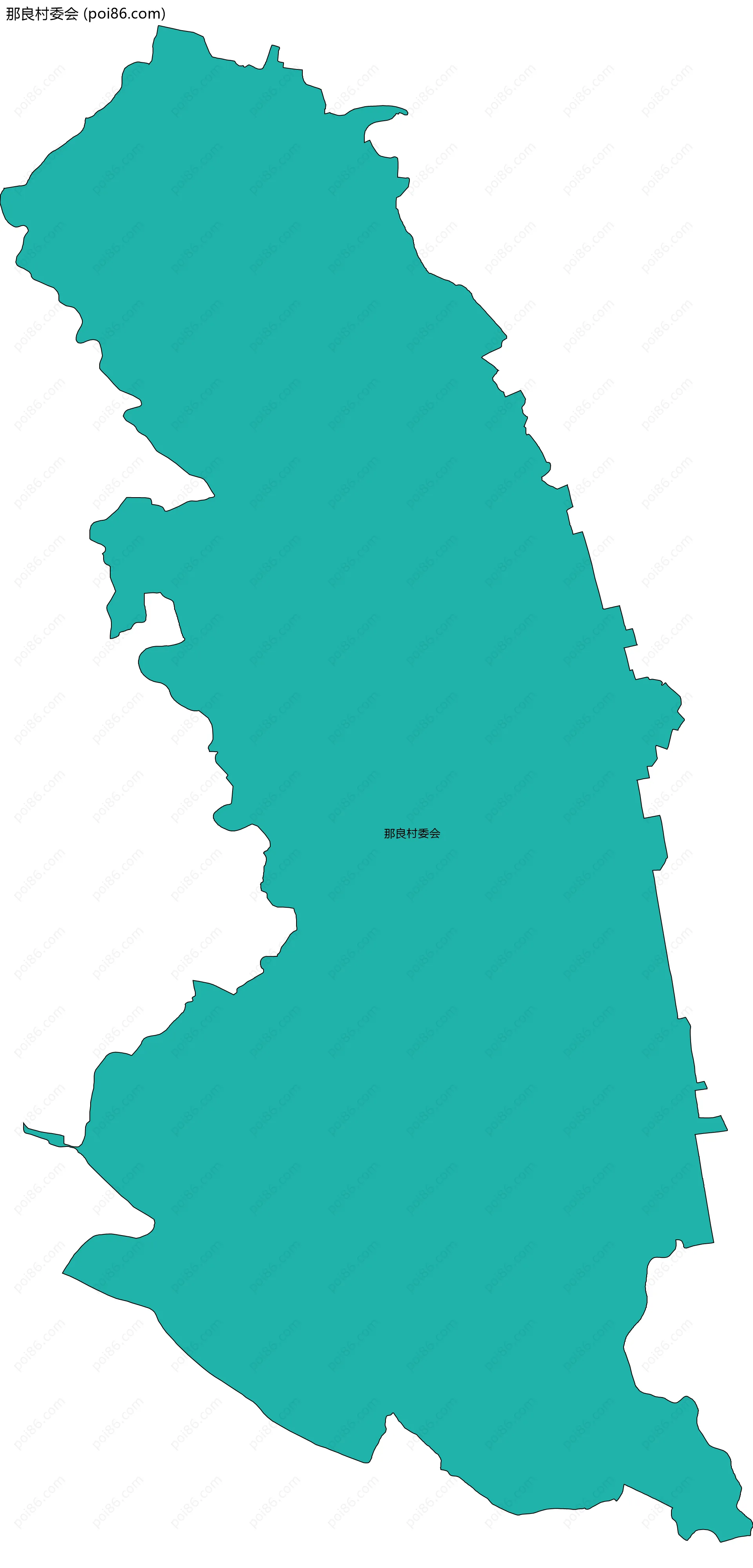 那良村委会边界地图
