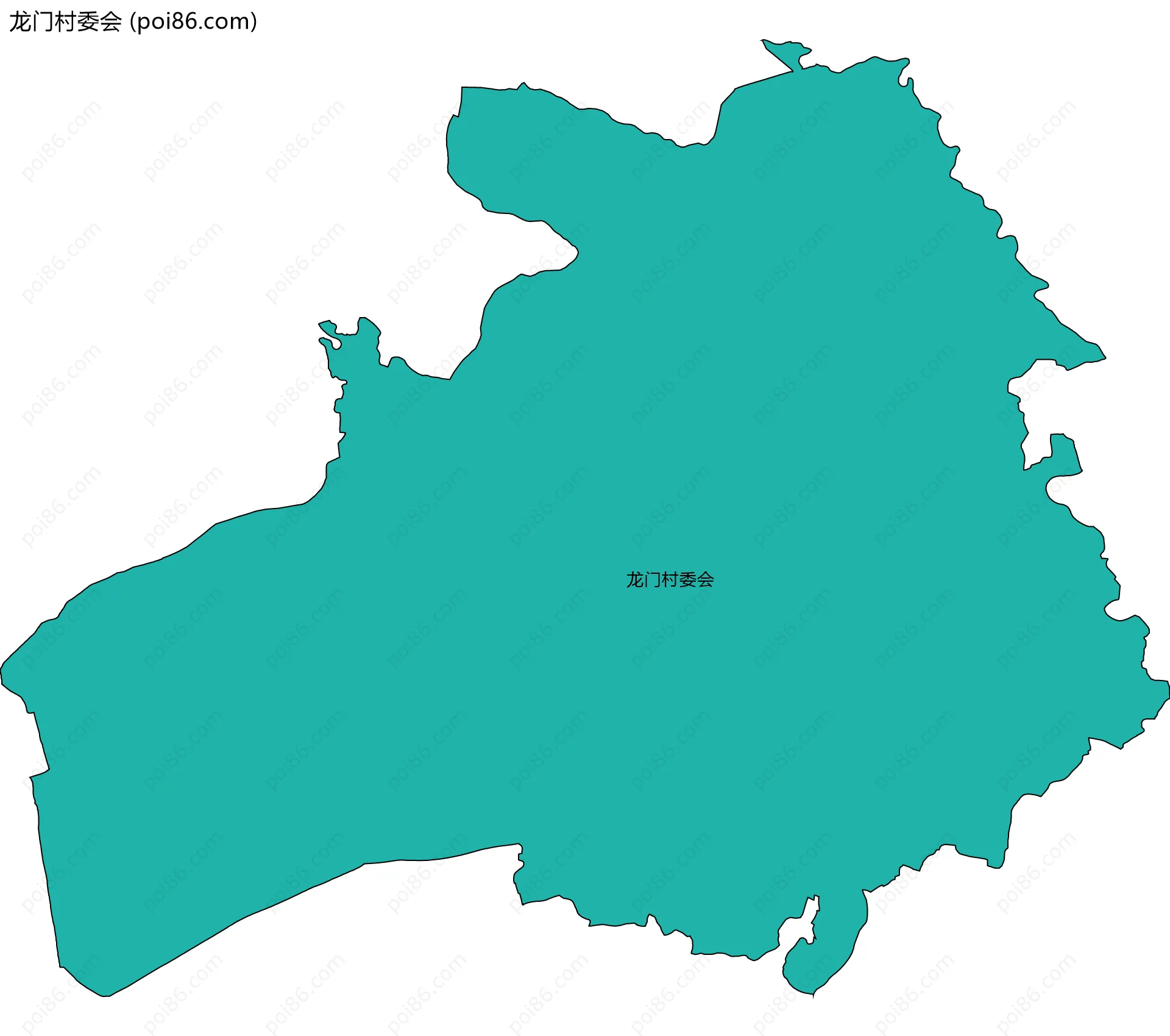 龙门村委会边界地图
