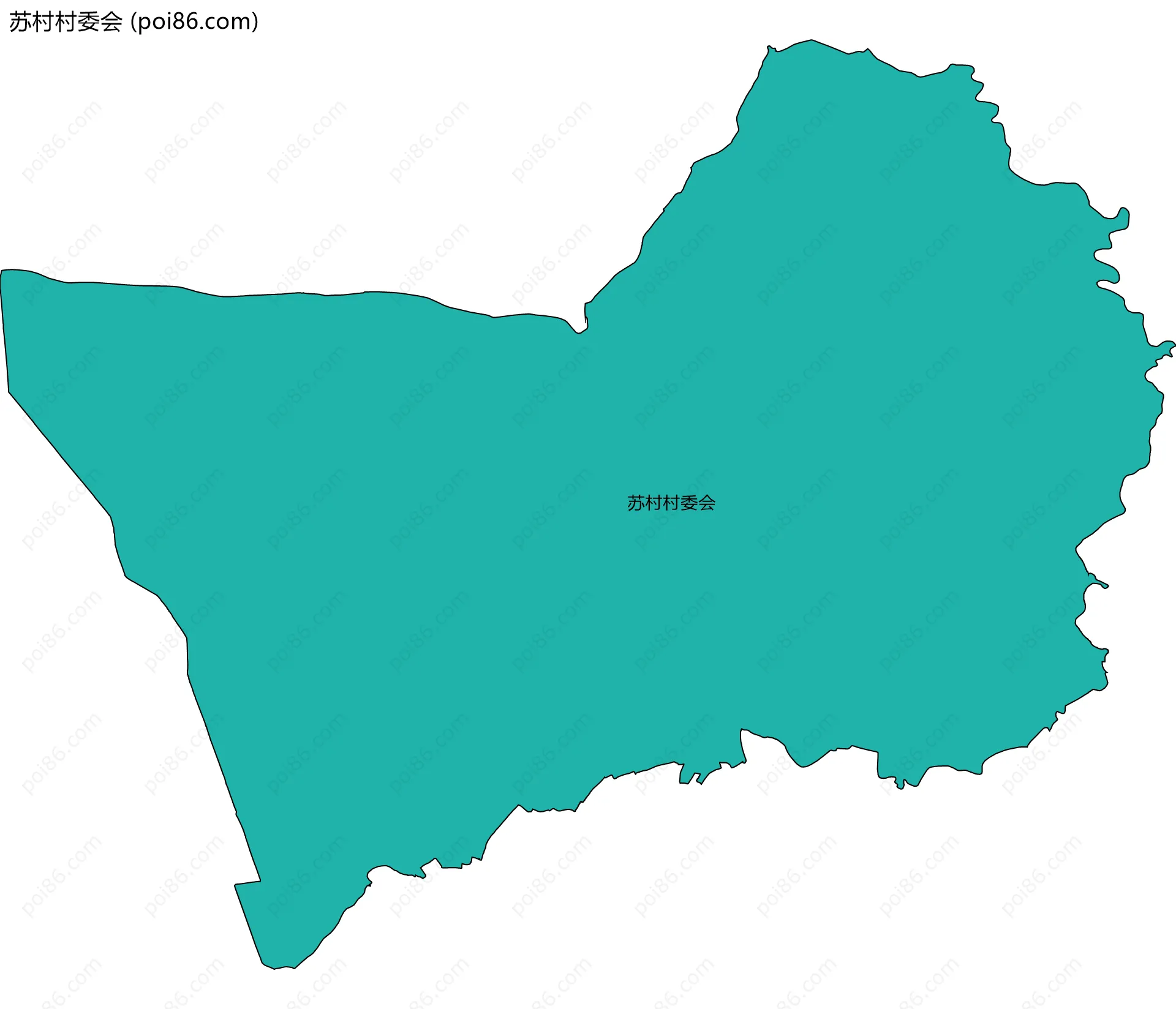 苏村村委会边界地图