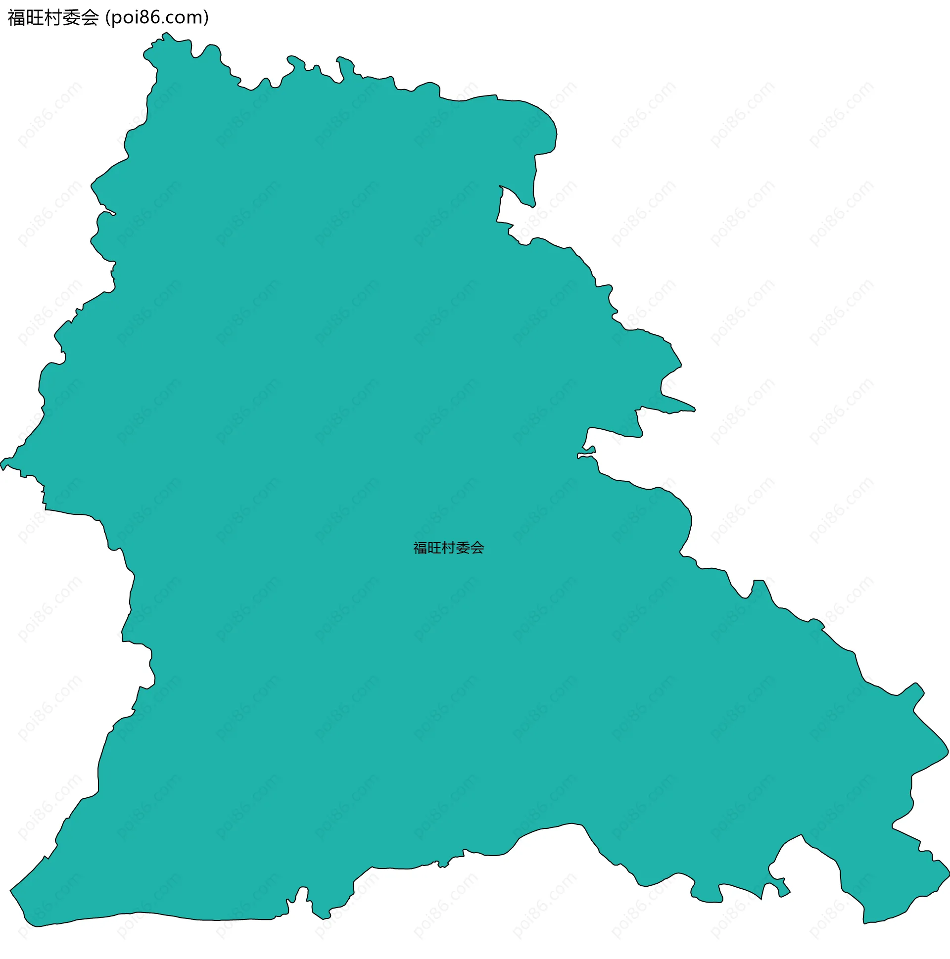 福旺村委会边界地图