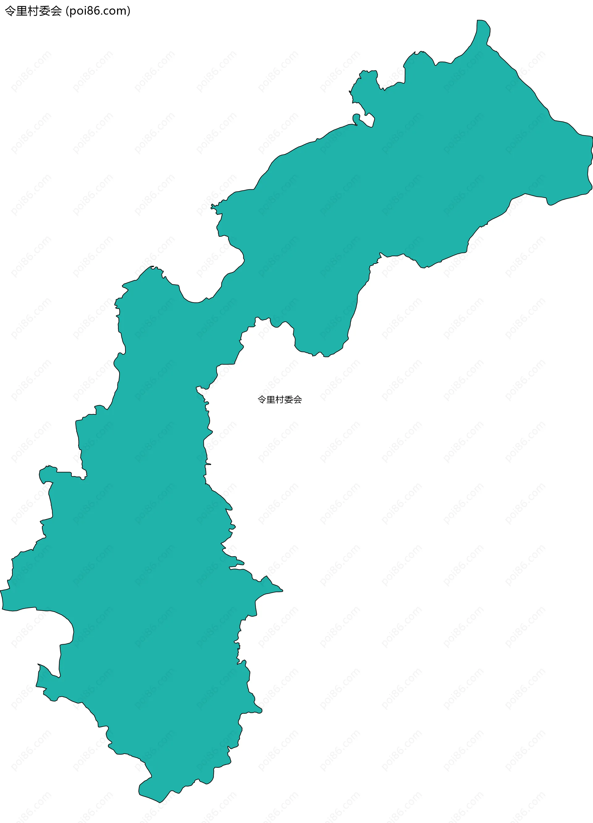 令里村委会边界地图