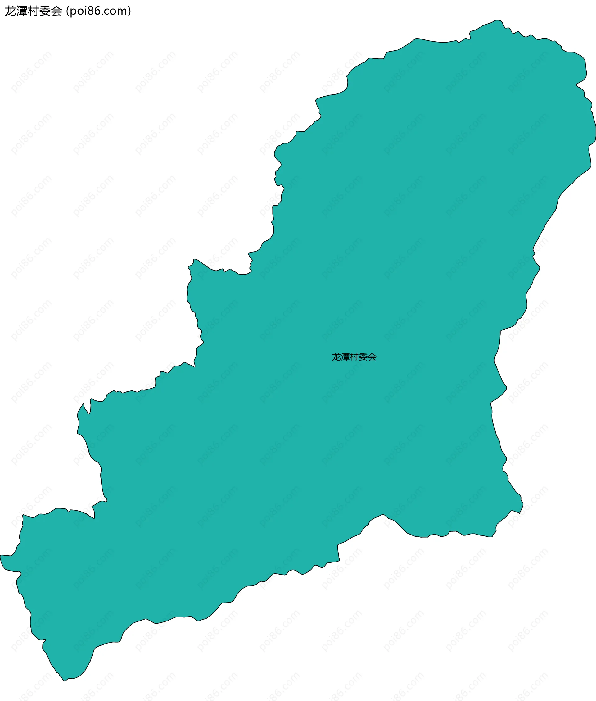 龙潭村委会边界地图
