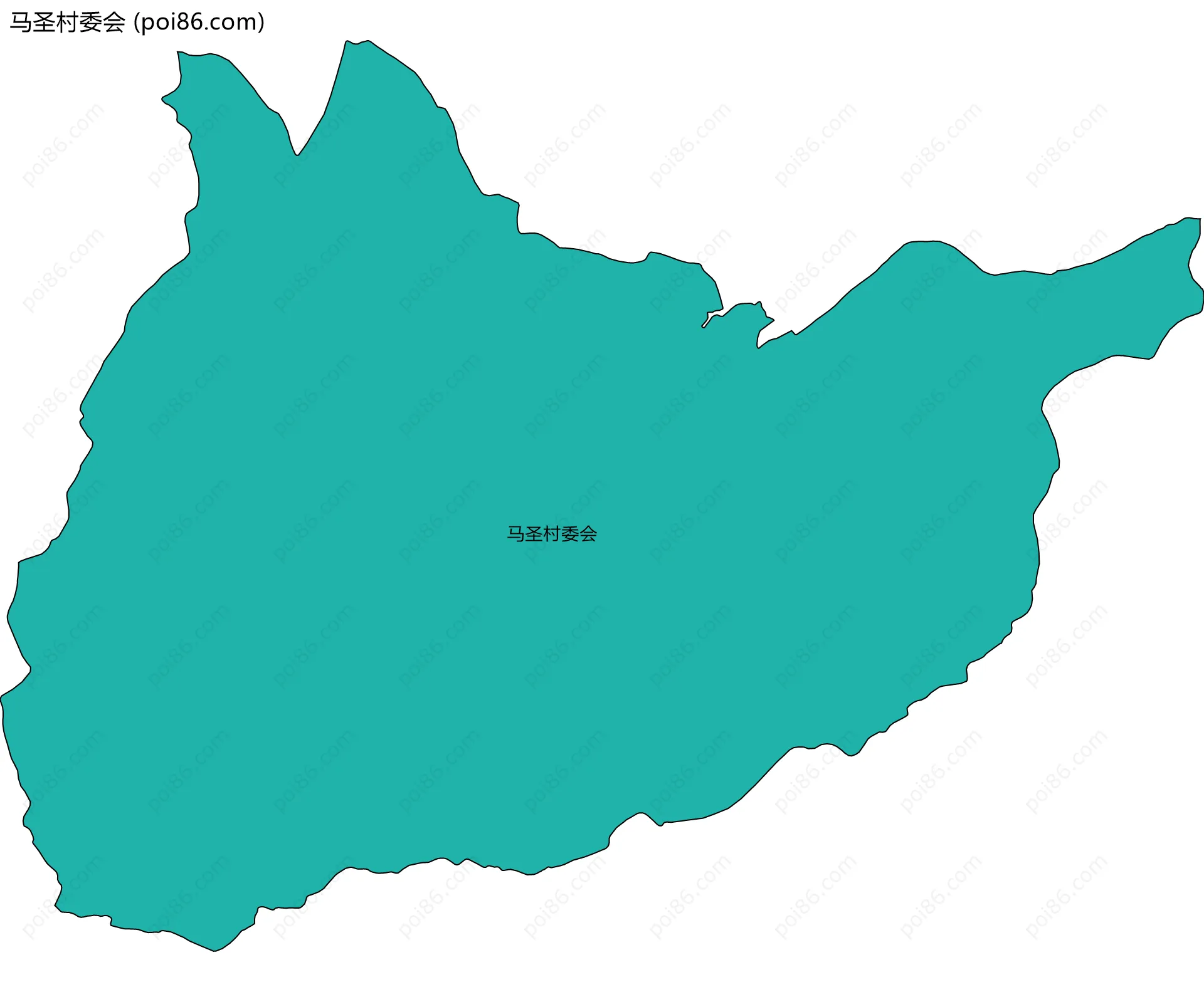 马圣村委会边界地图