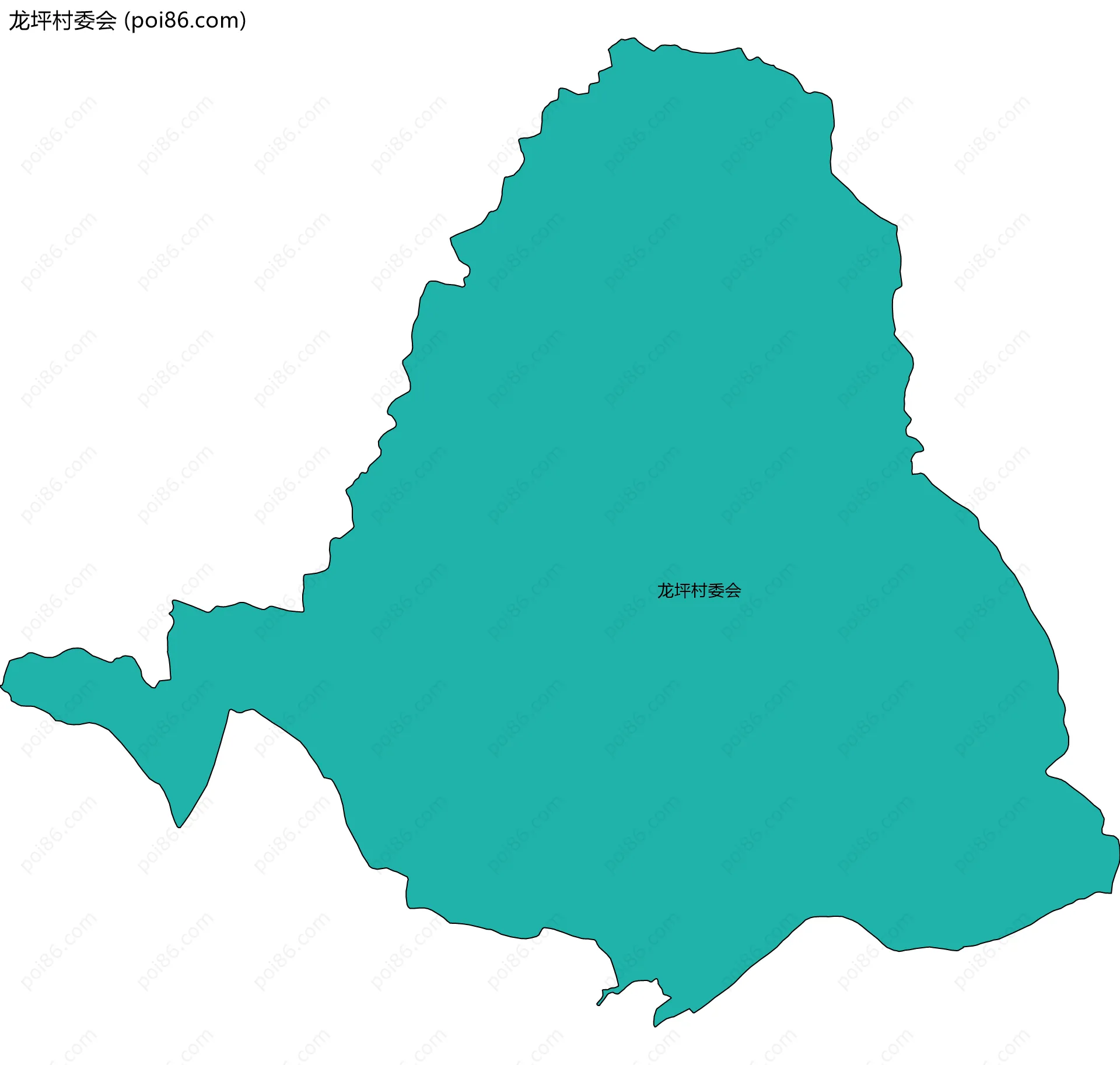龙坪村委会边界地图