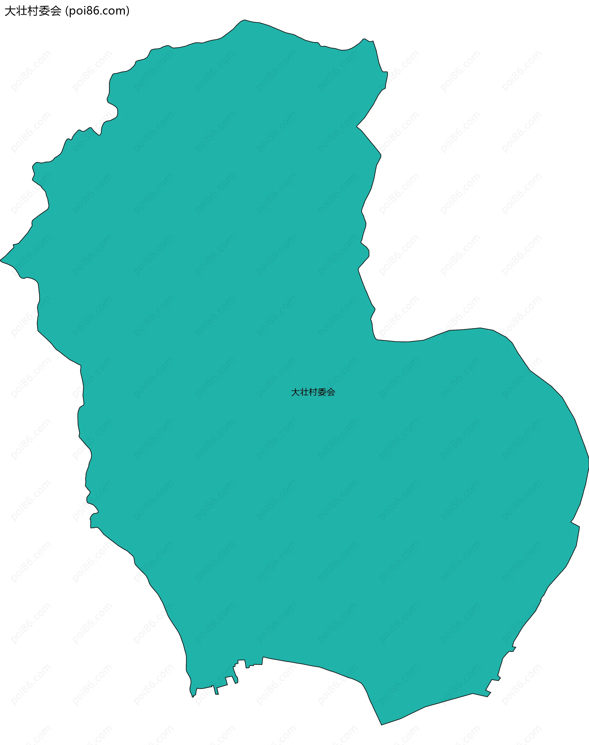 大壮村委会边界地图