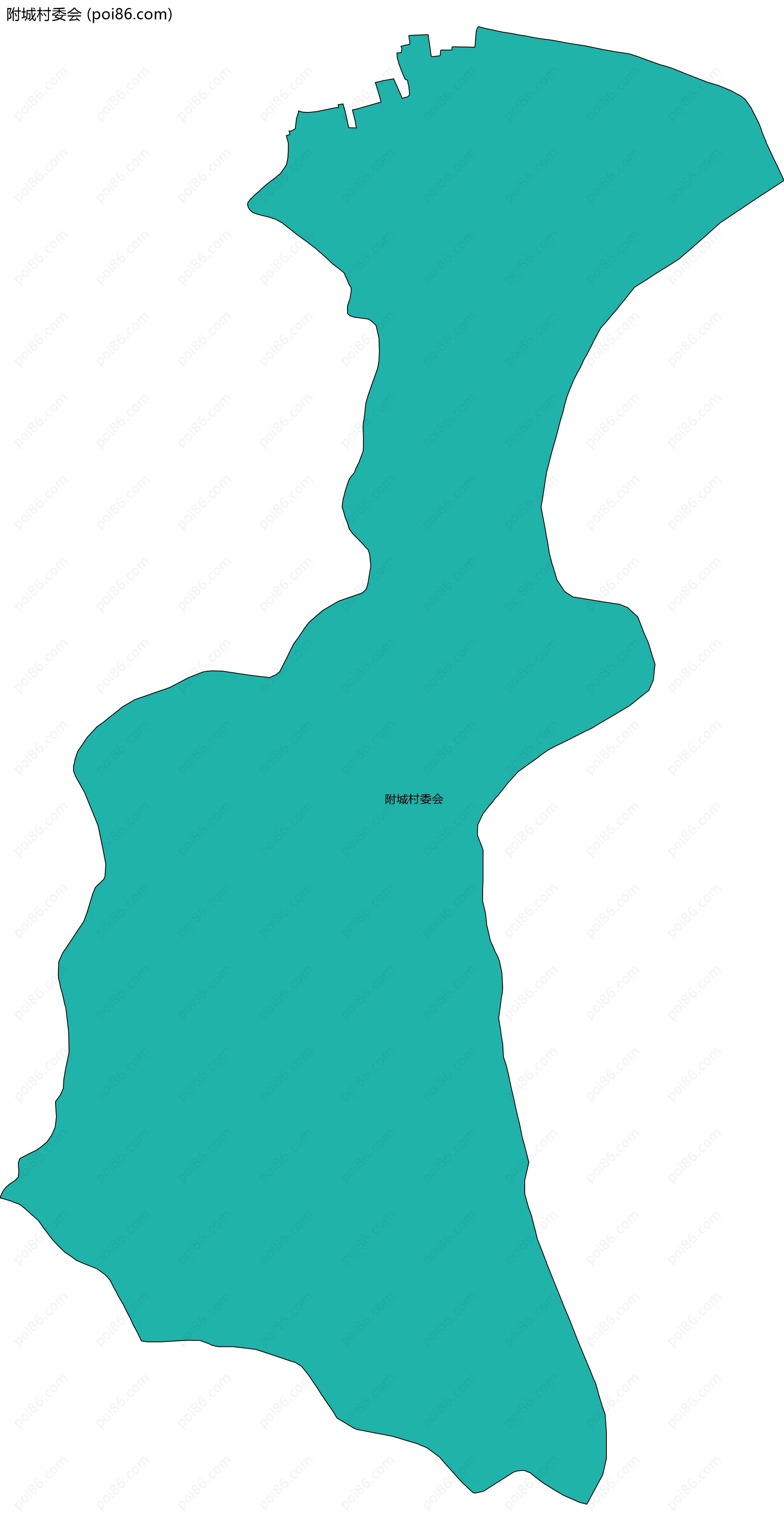 附城村委会边界地图