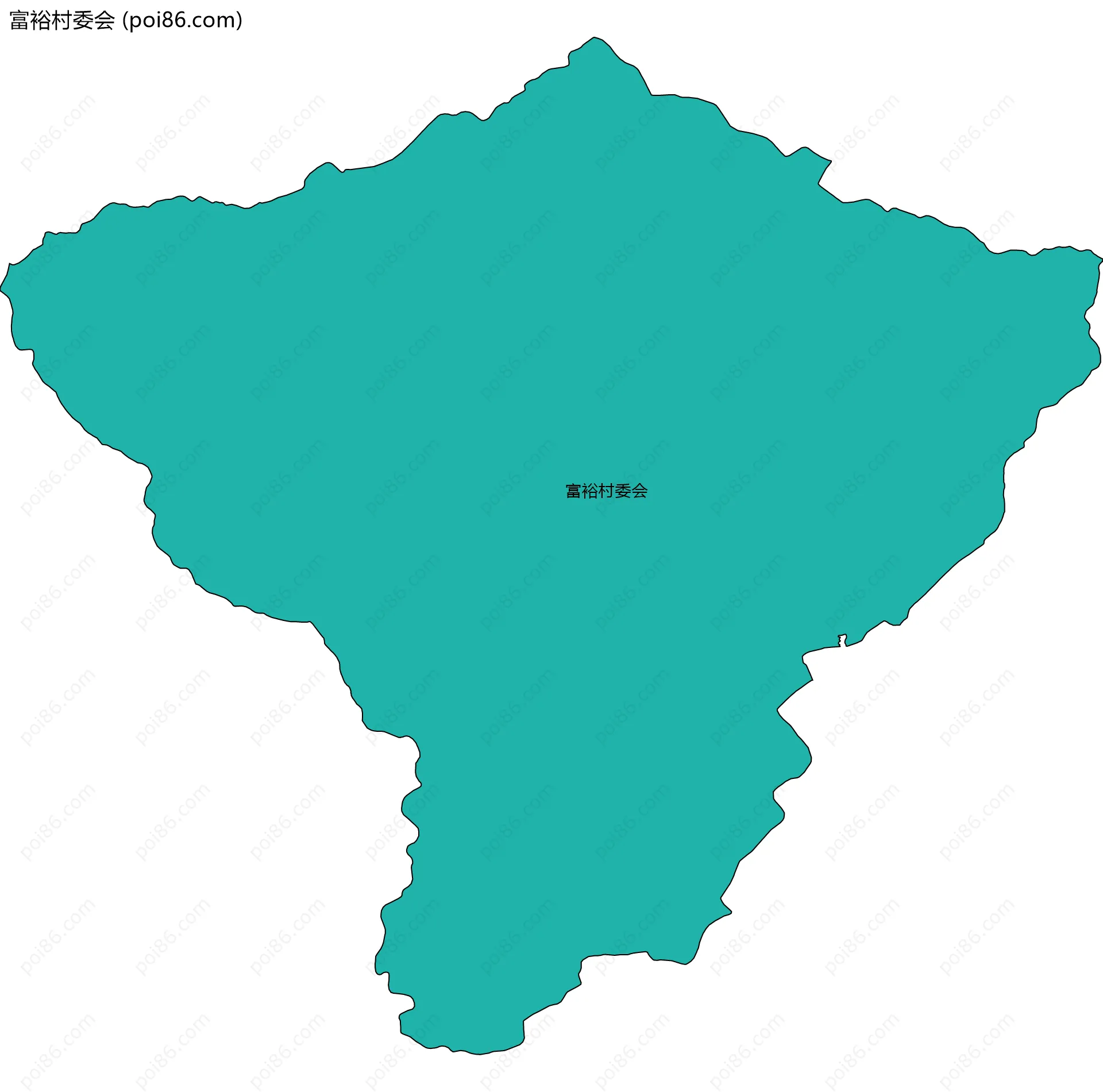 富裕村委会边界地图