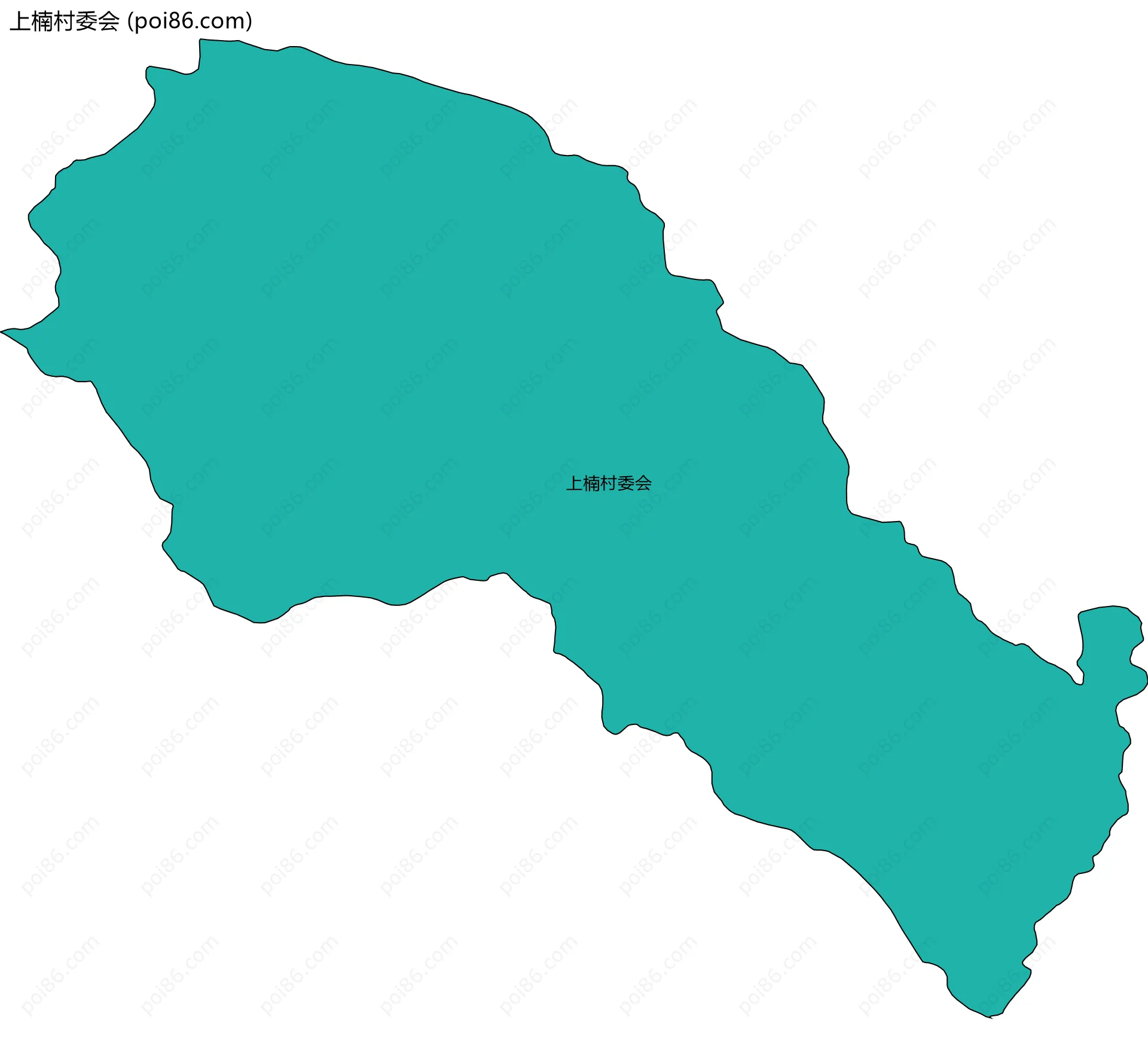 上楠村委会边界地图