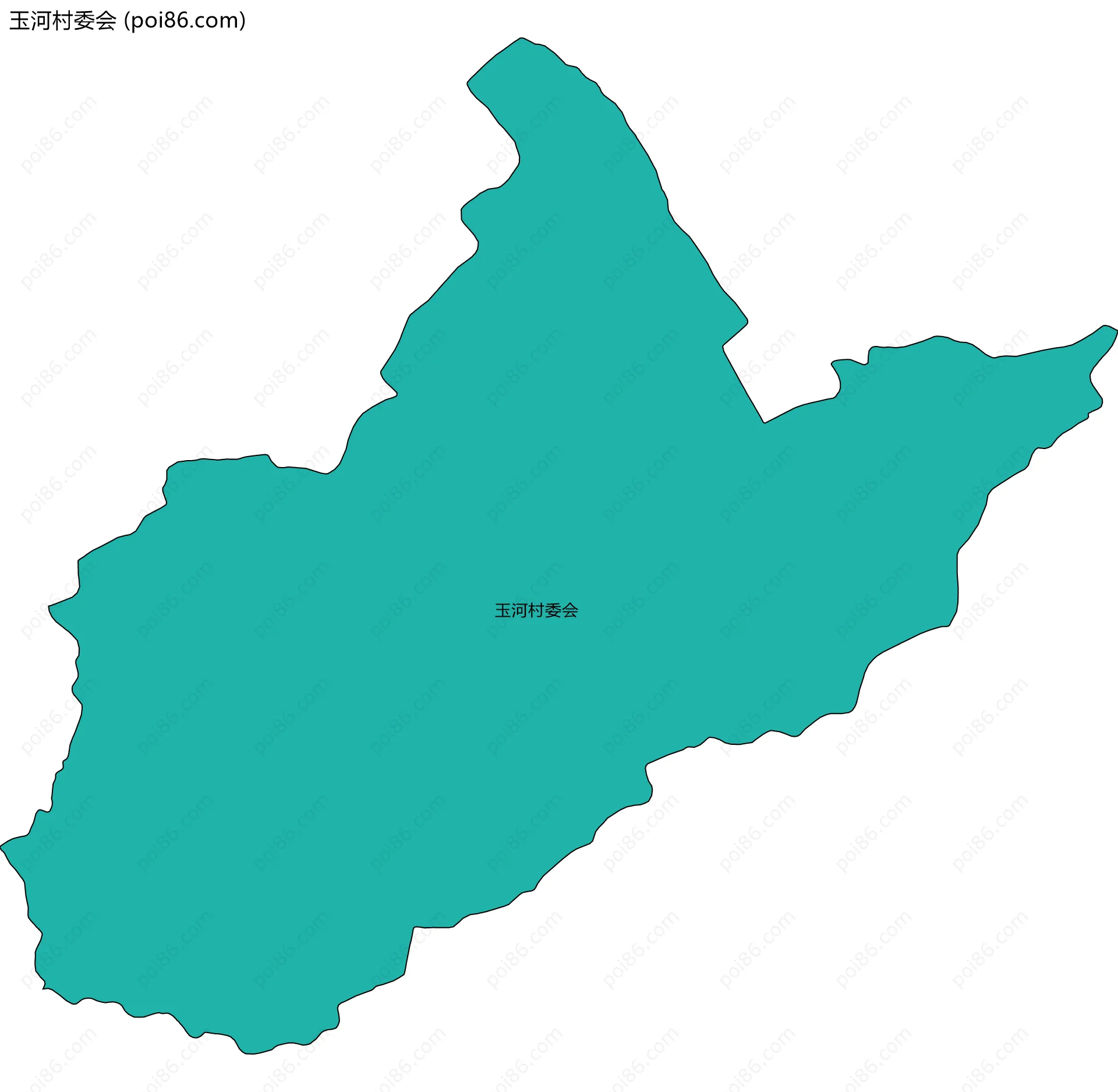 玉河村委会边界地图