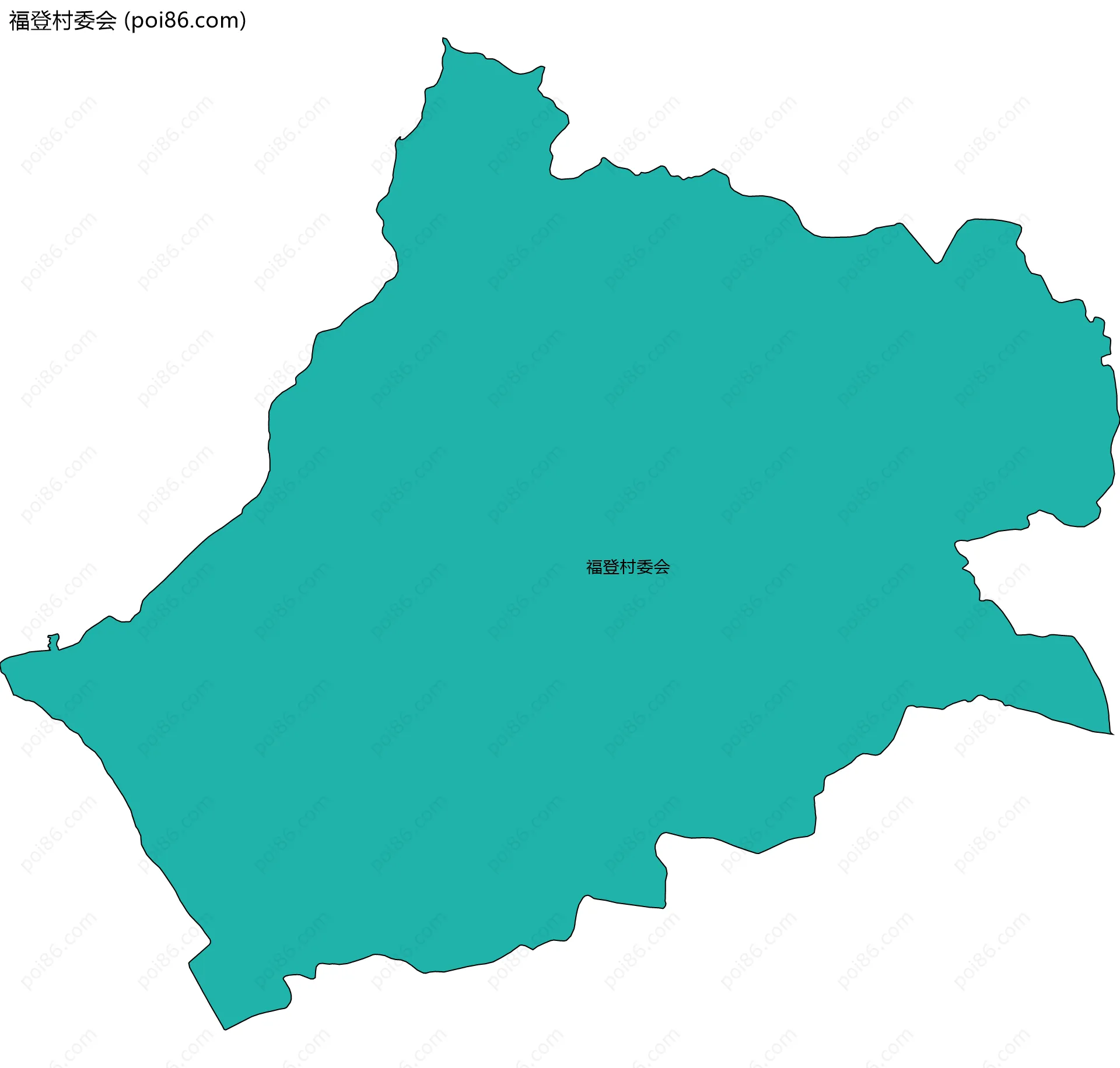 福登村委会边界地图