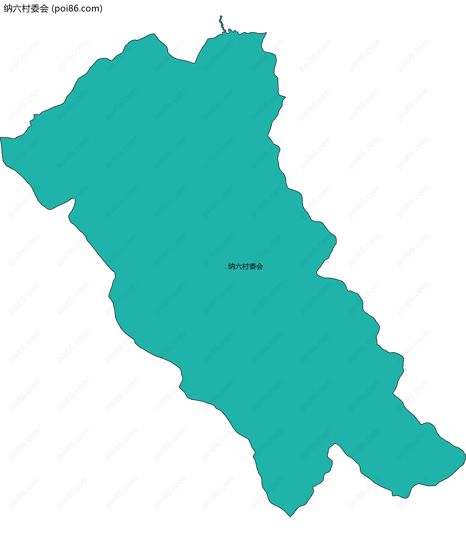 纳六村委会边界地图