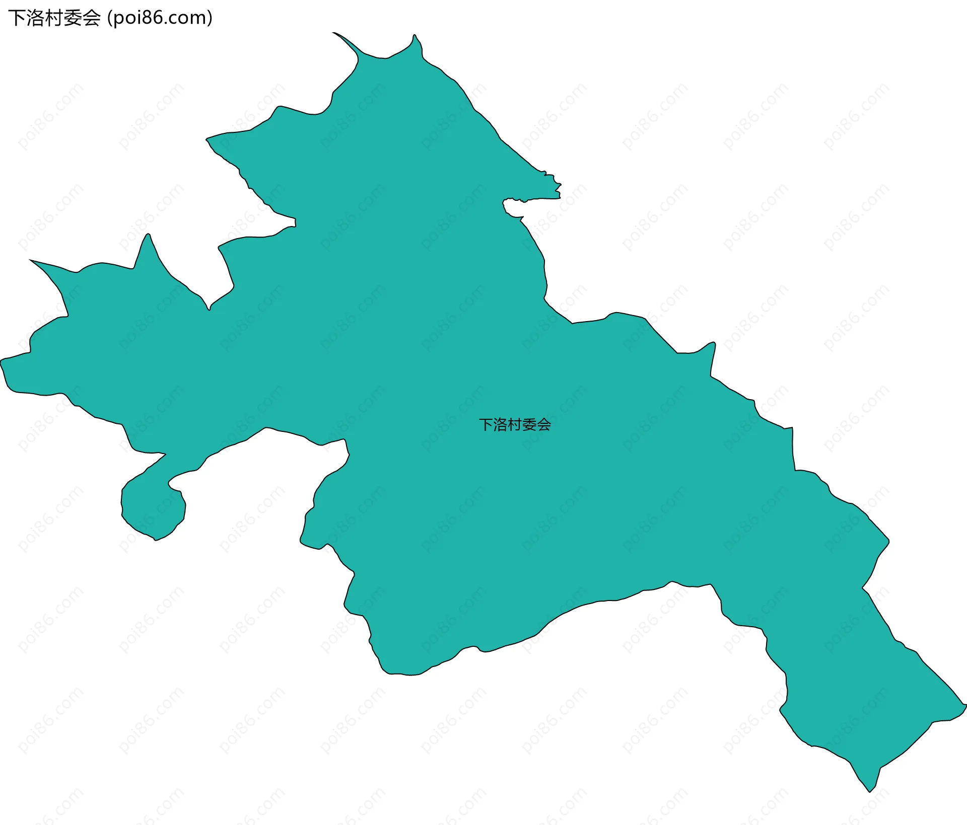 下洛村委会边界地图