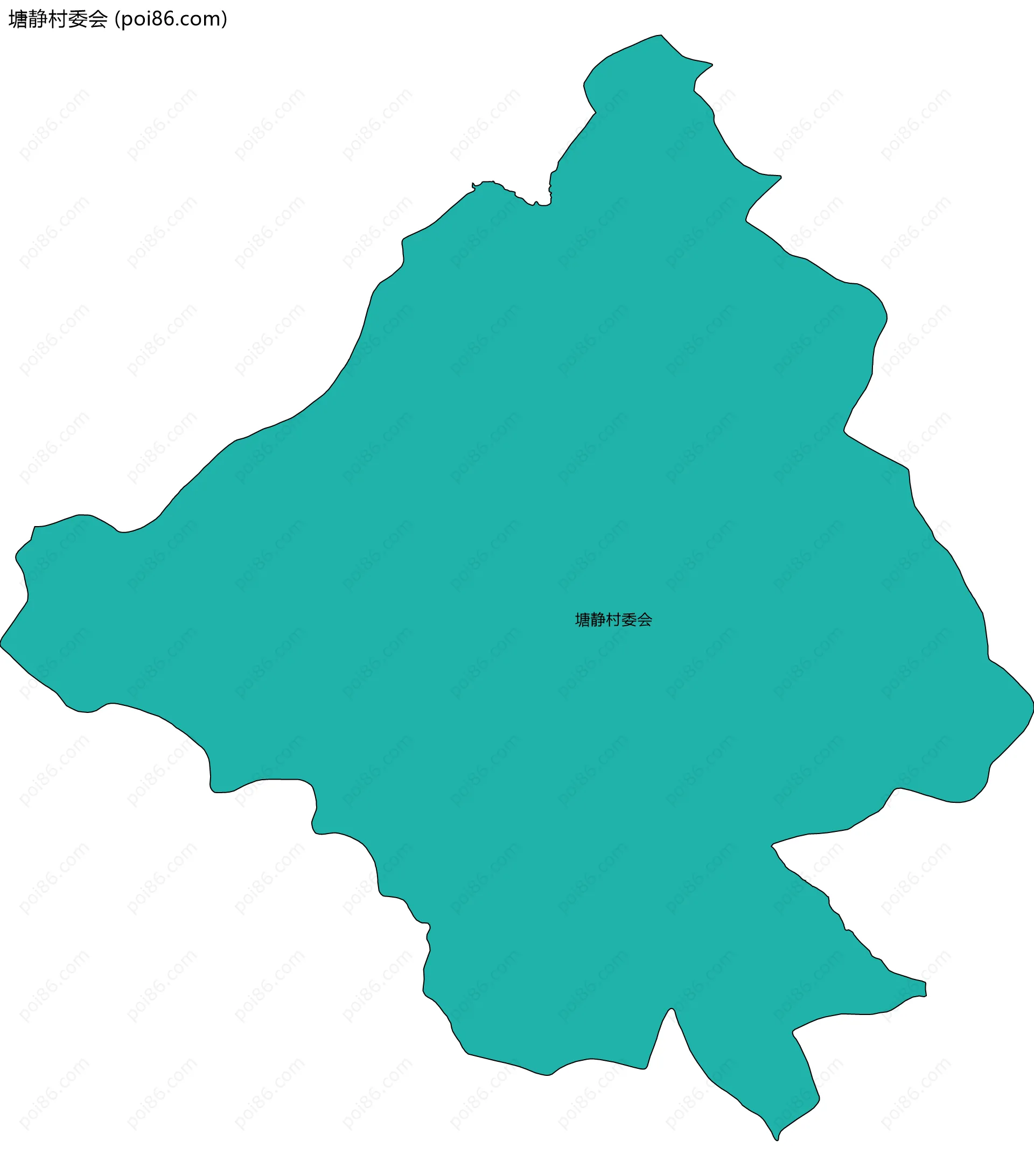 塘静村委会边界地图