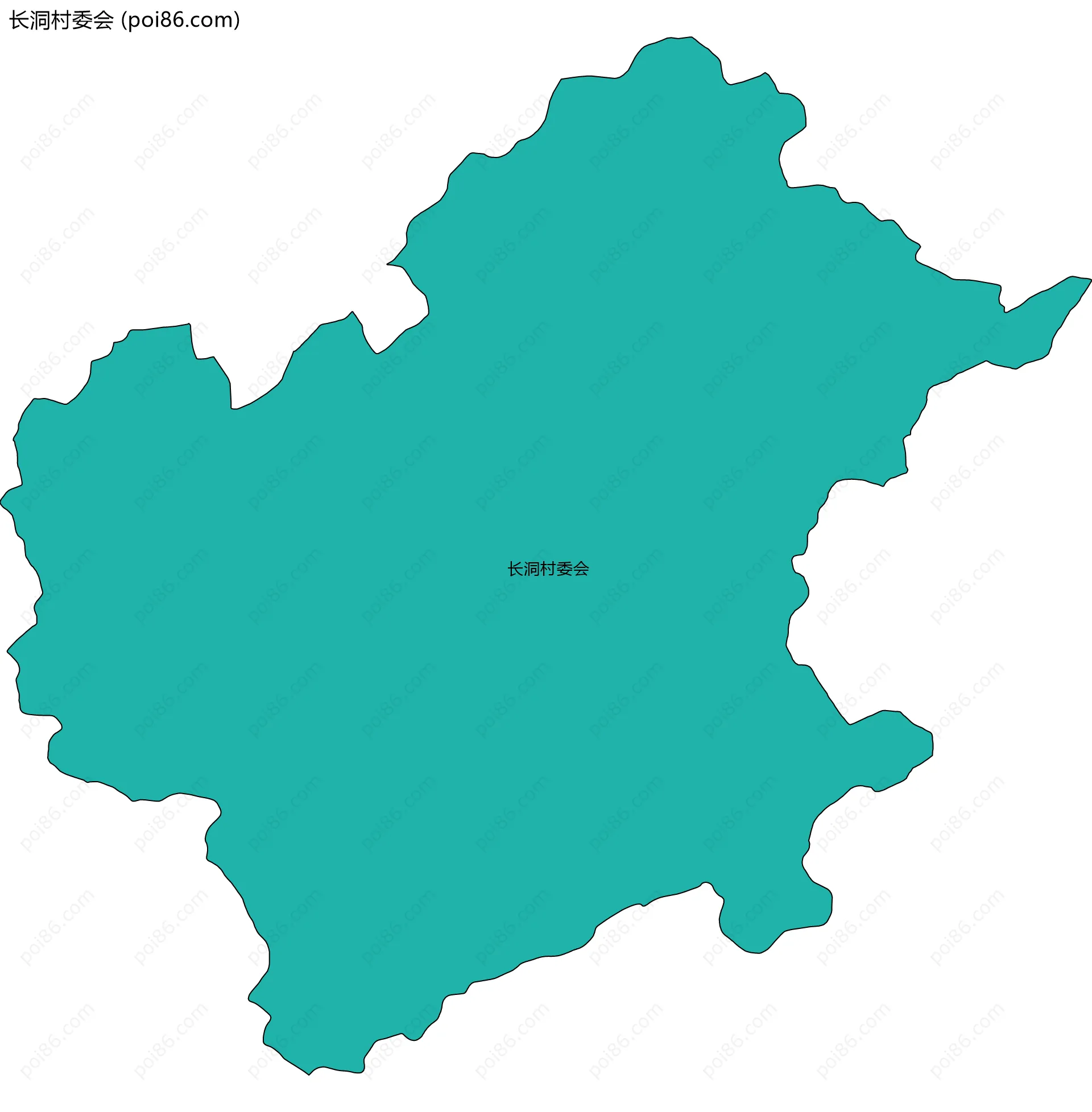 长洞村委会边界地图