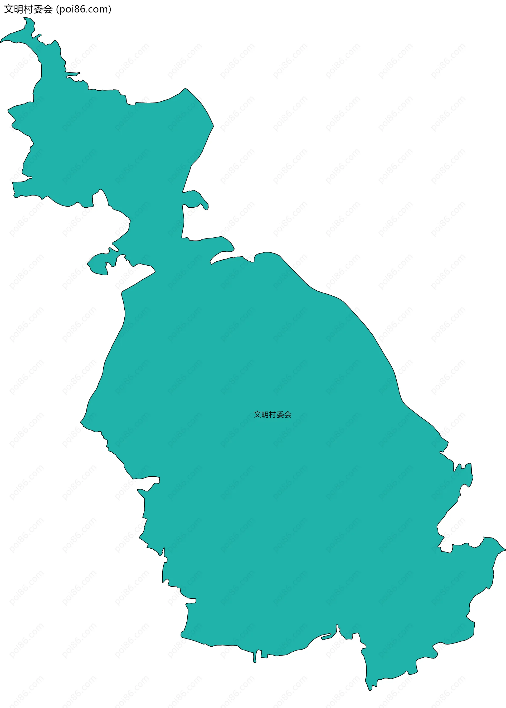 文明村委会边界地图