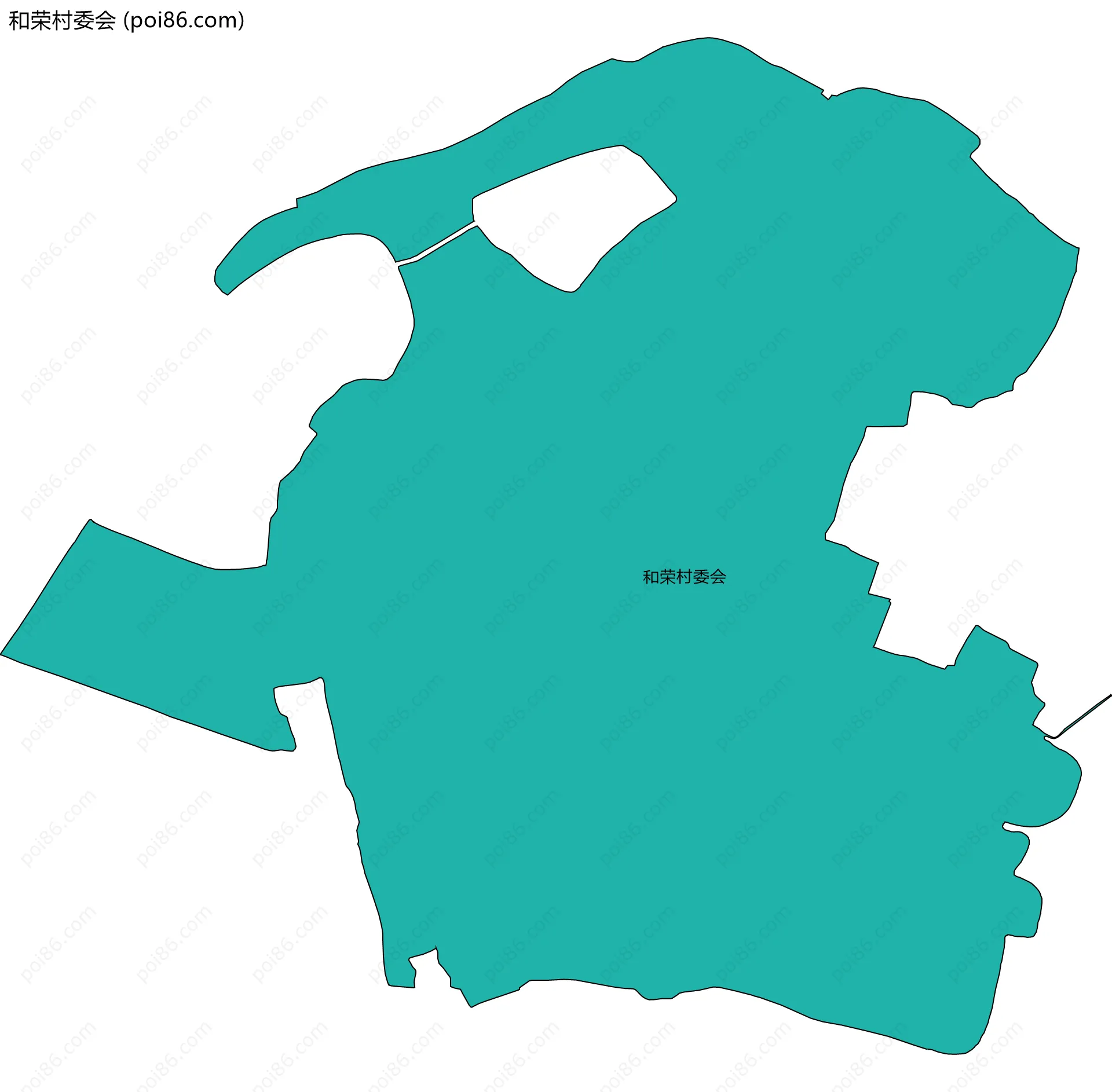和荣村委会边界地图