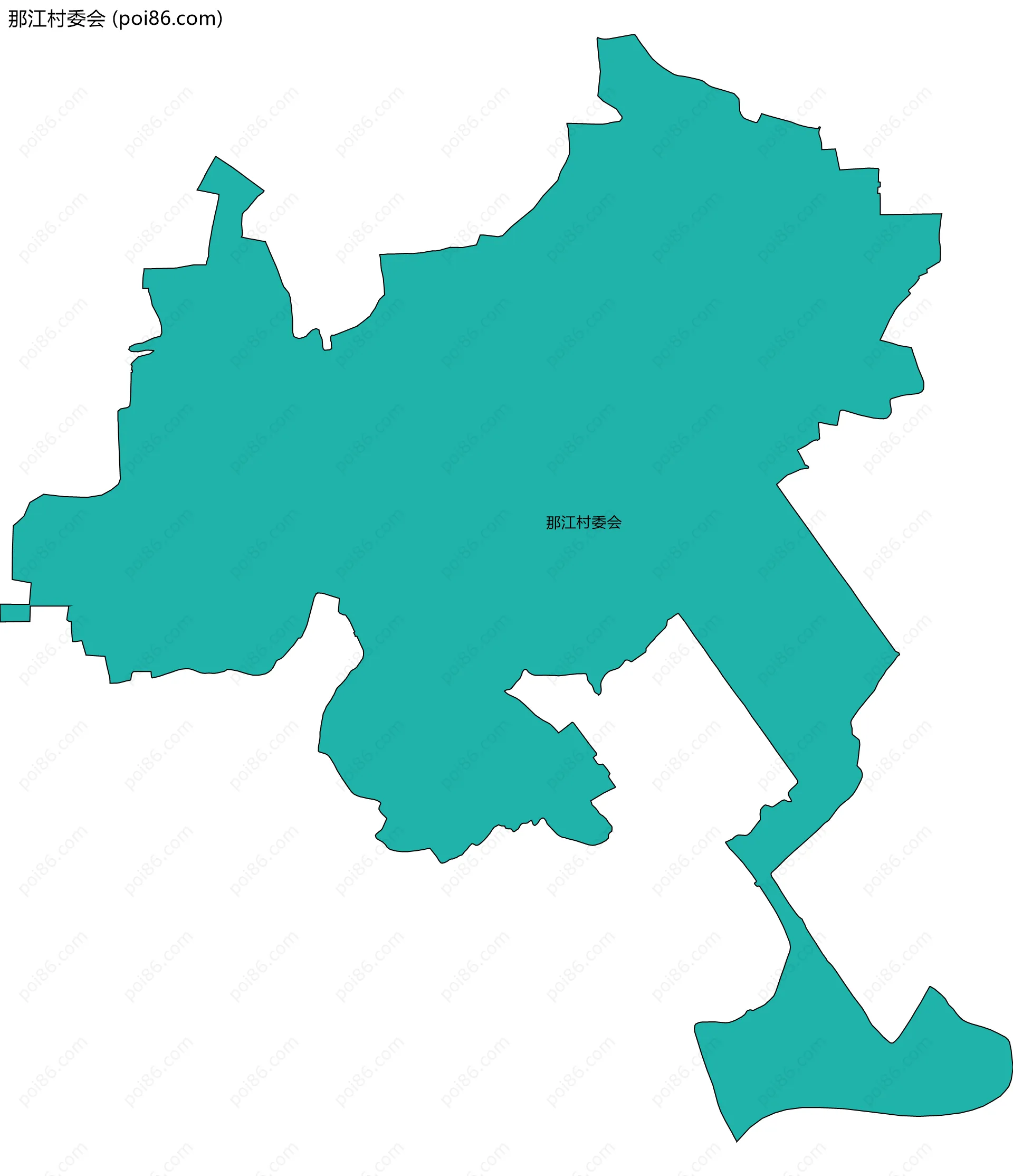 那江村委会边界地图