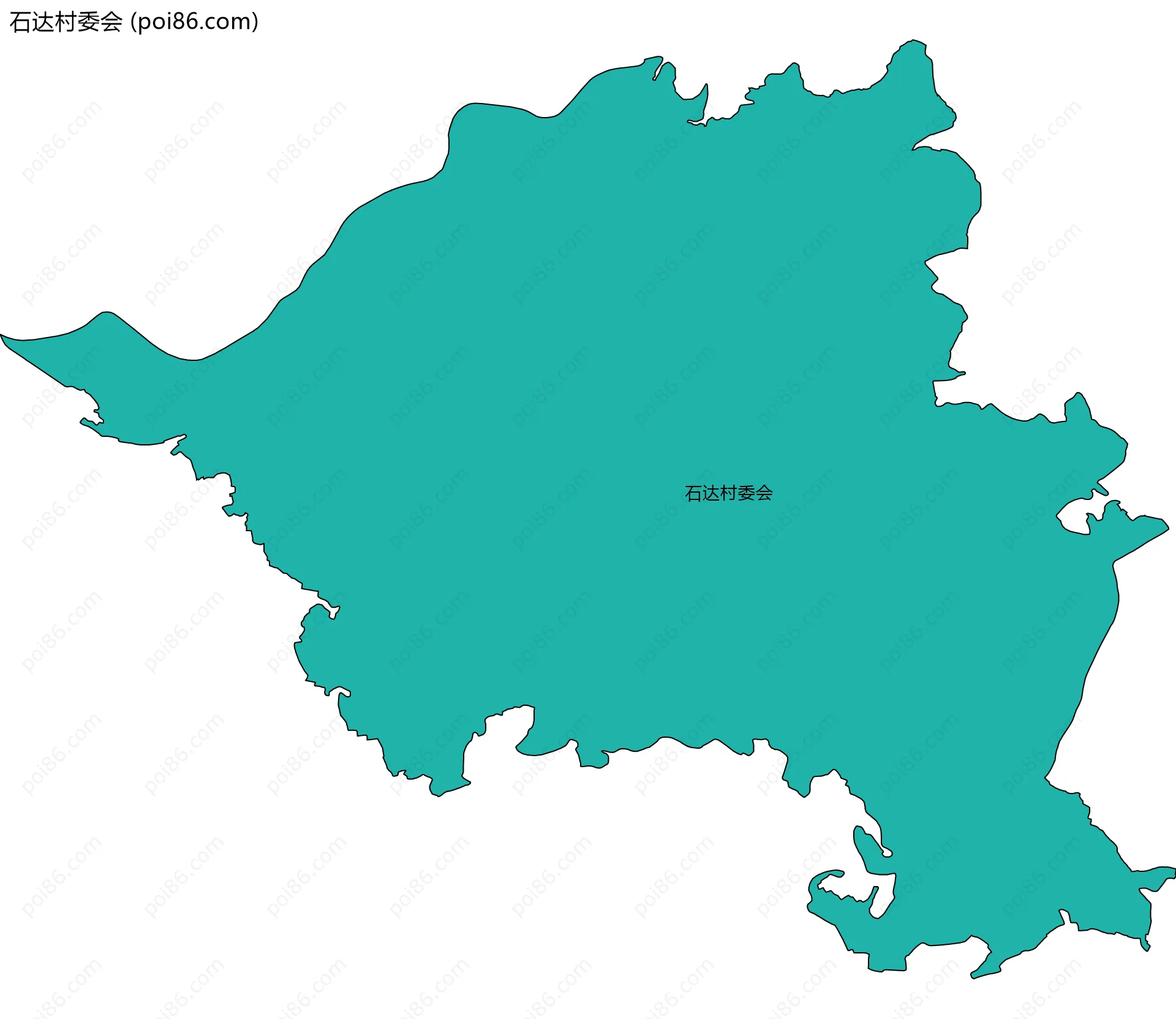 石达村委会边界地图