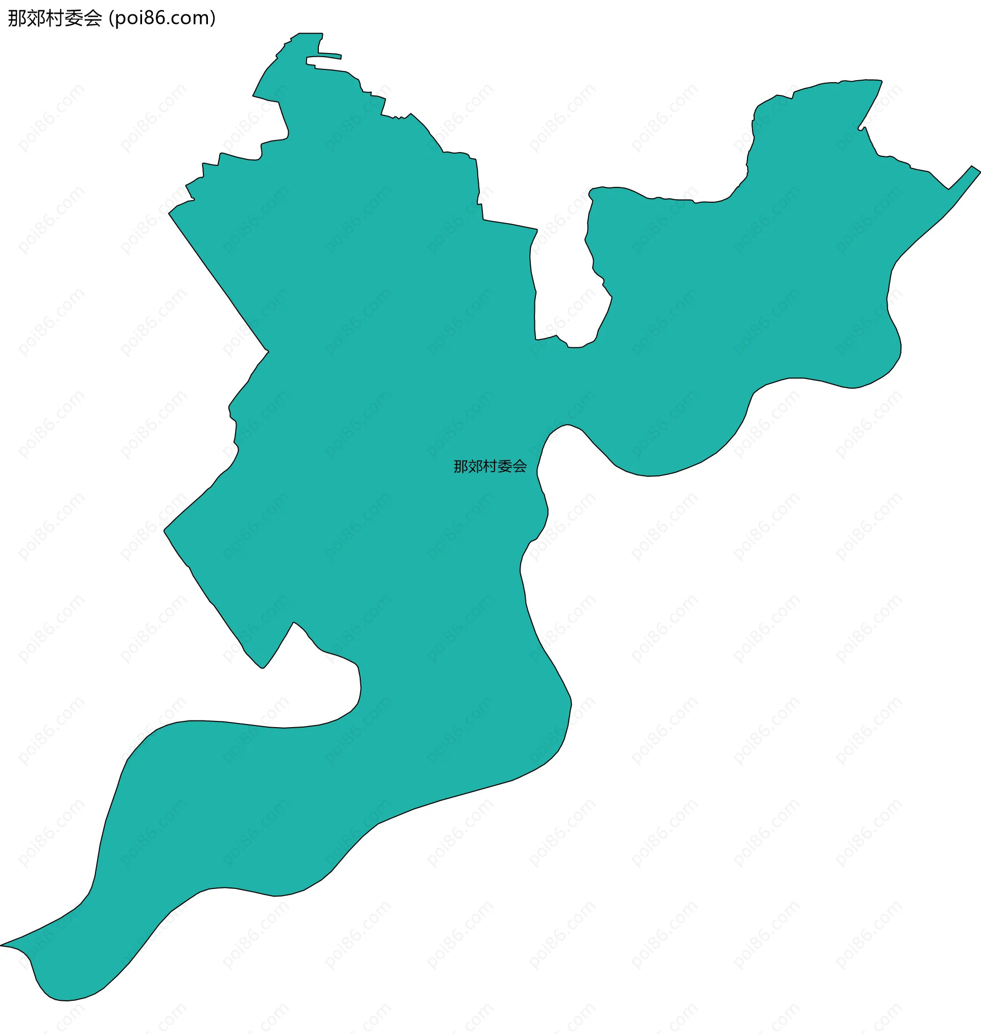 那郊村委会边界地图