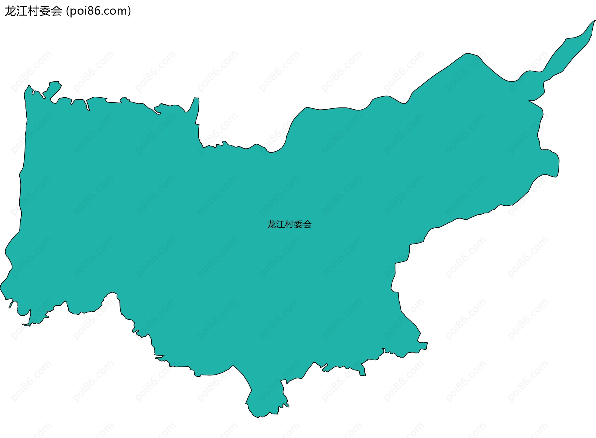 龙江村委会边界地图