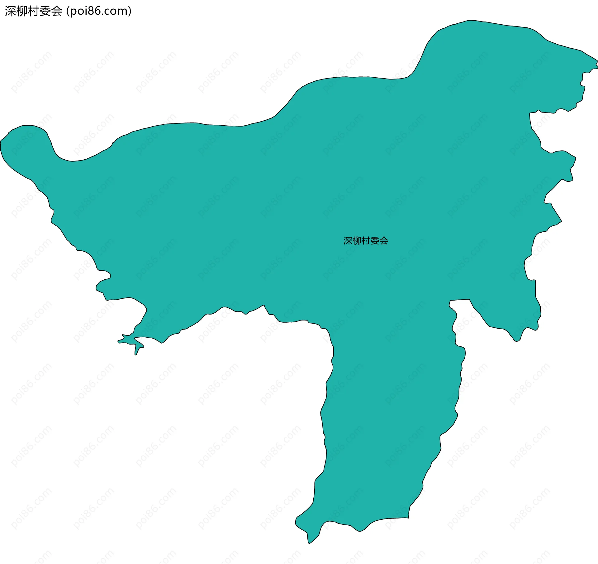 深柳村委会边界地图