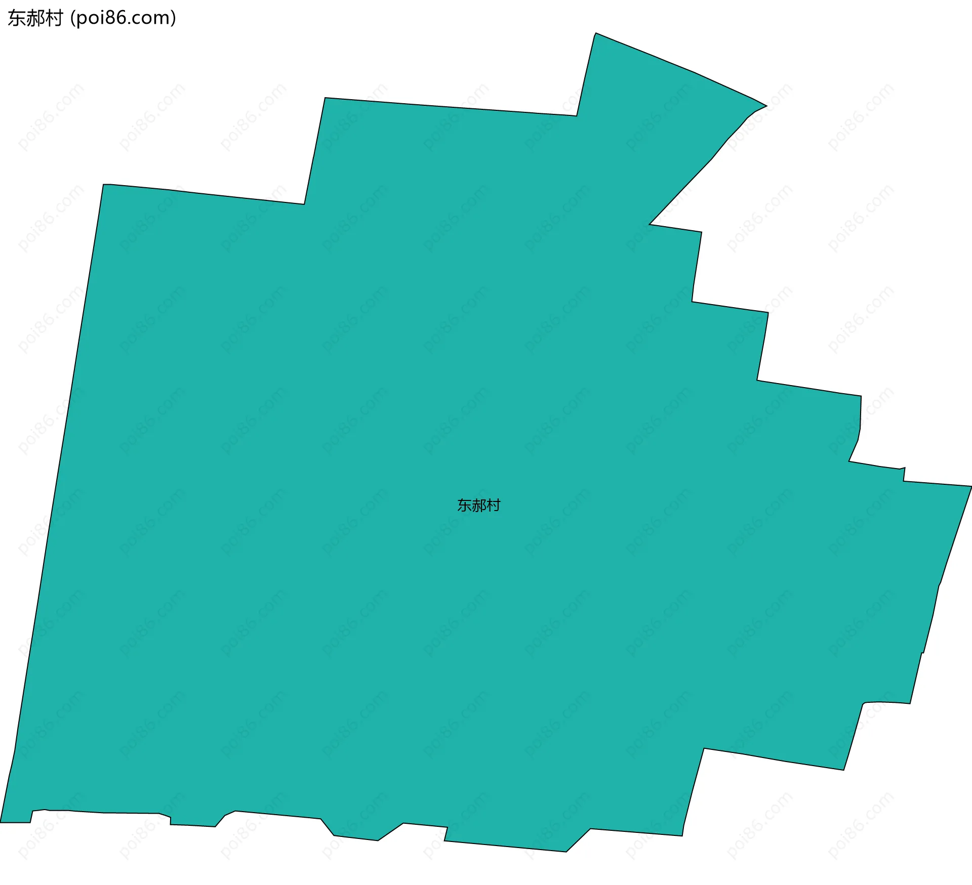 东郝村边界地图