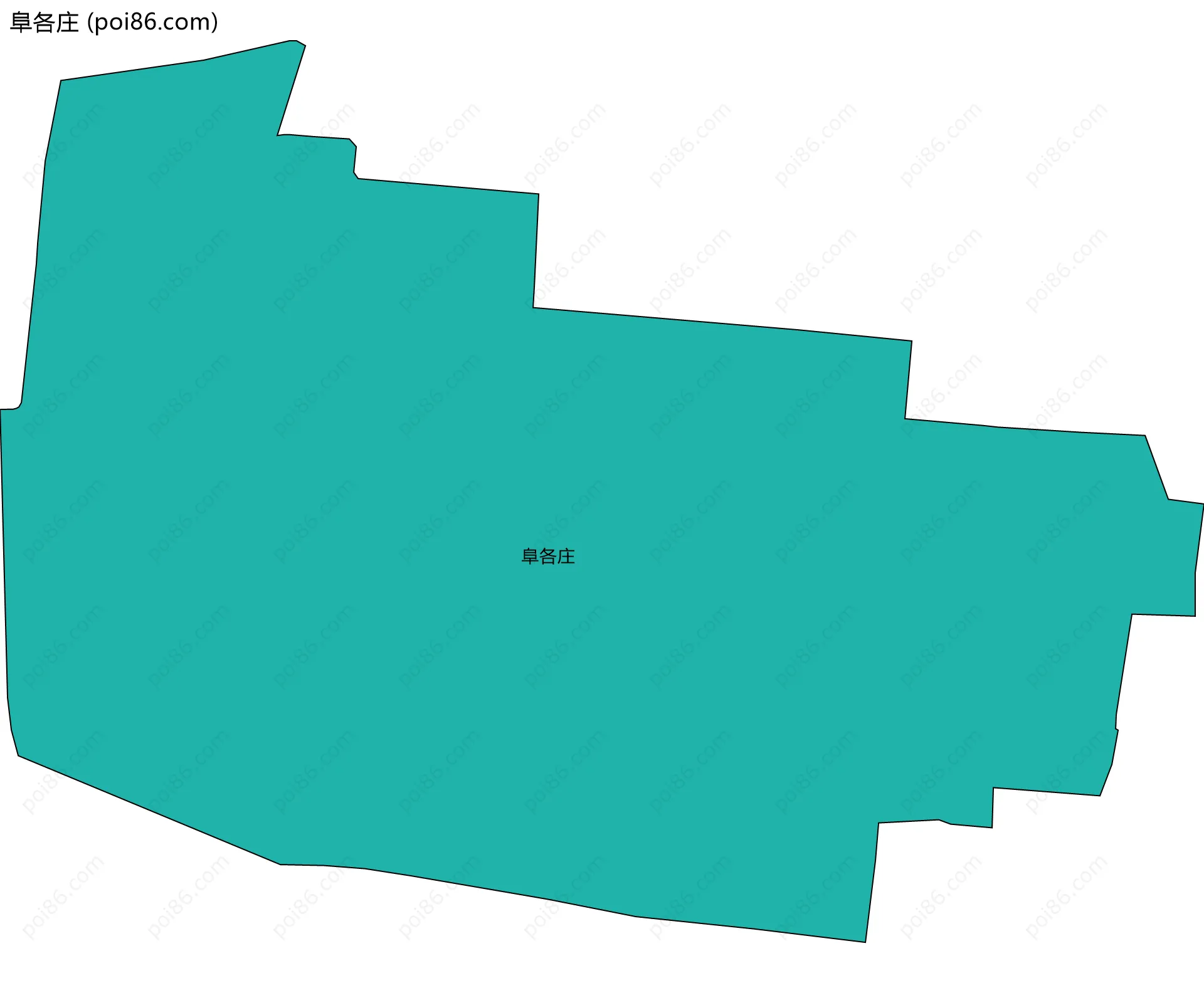 阜各庄边界地图