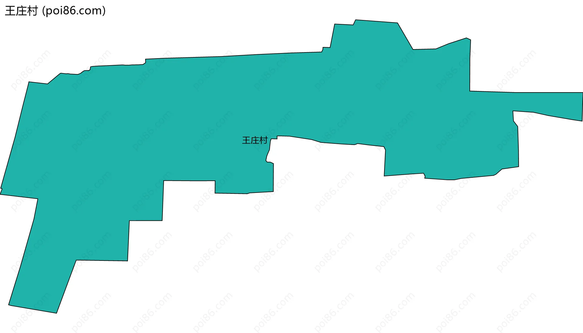 王庄村边界地图