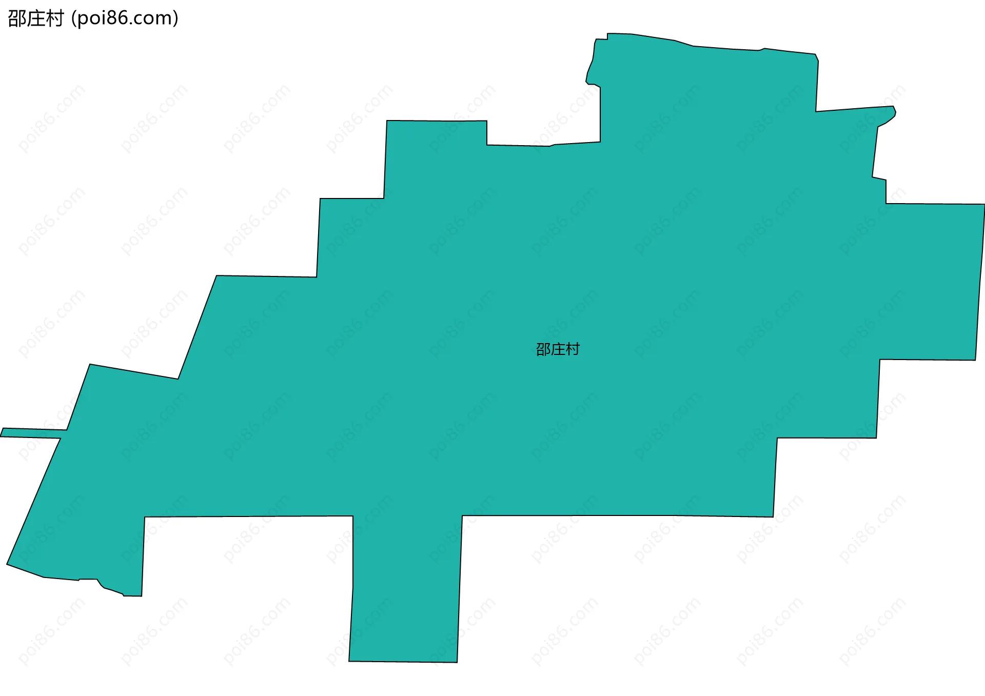 邵庄村边界地图