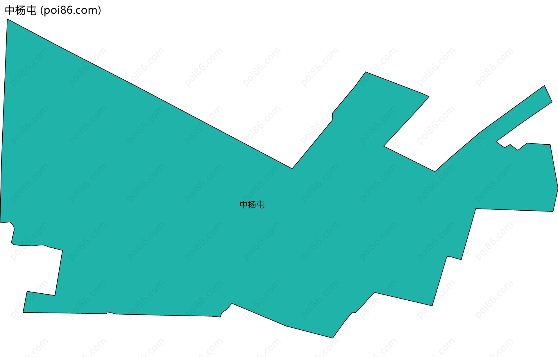 中杨屯边界地图