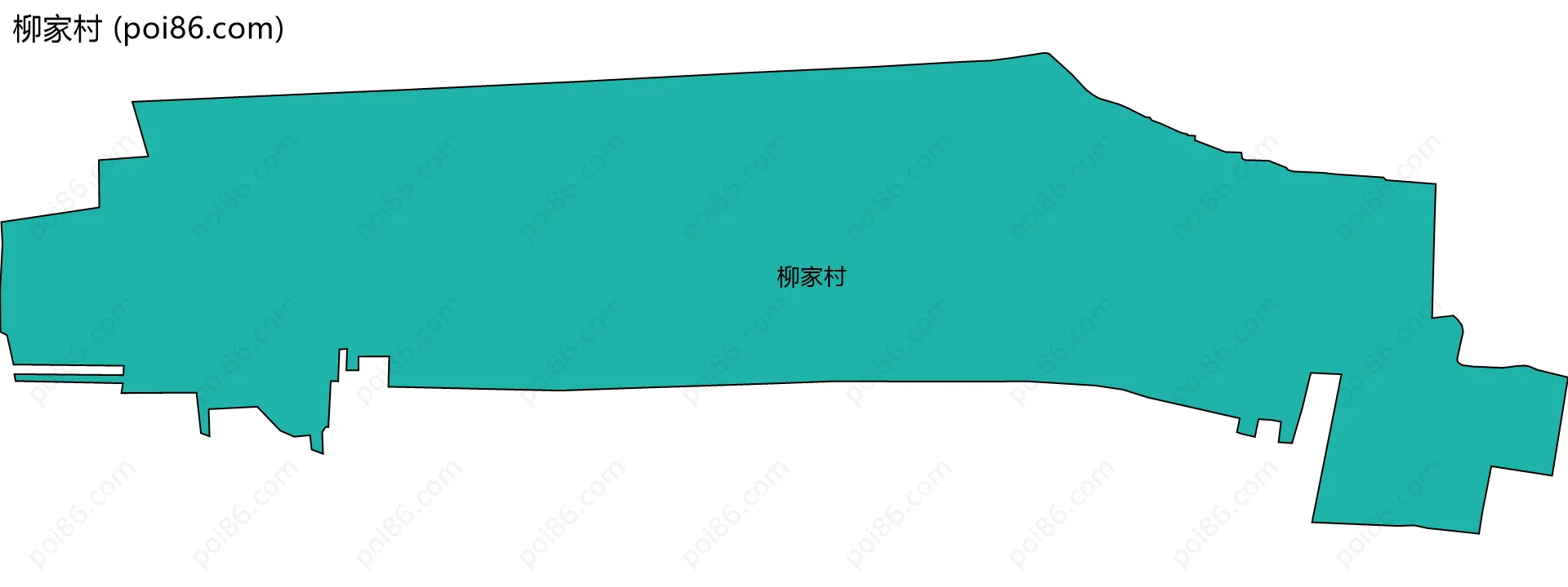 柳家村边界地图