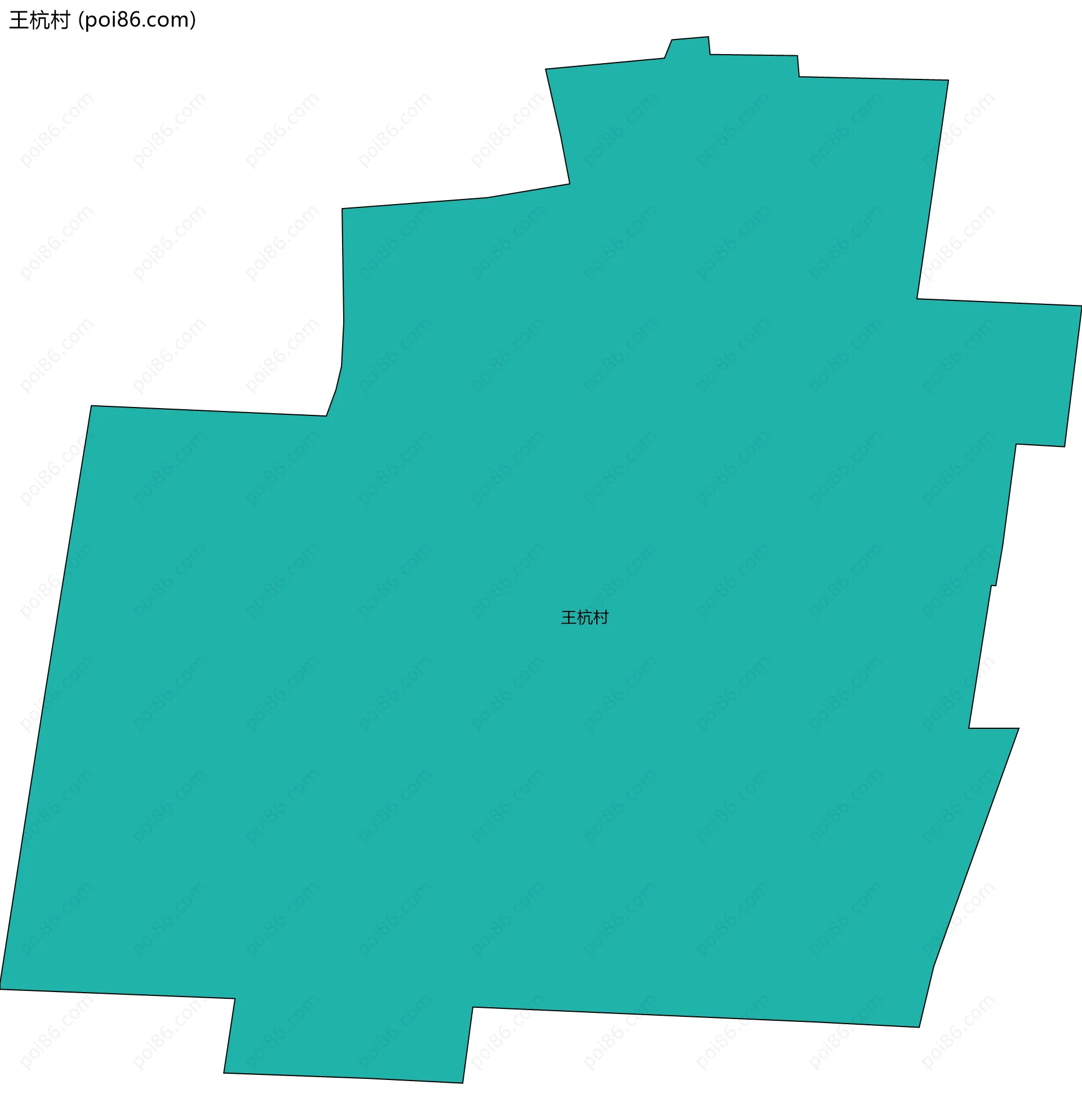 王杭村边界地图