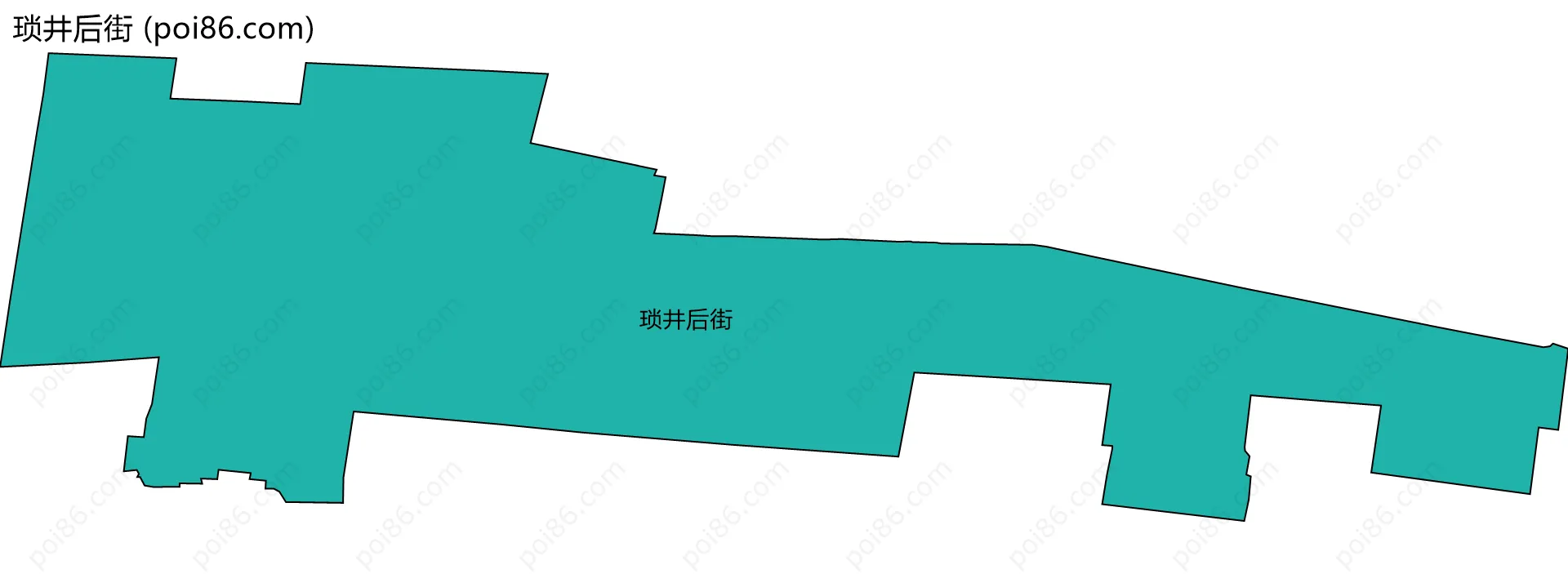 琐井后街边界地图