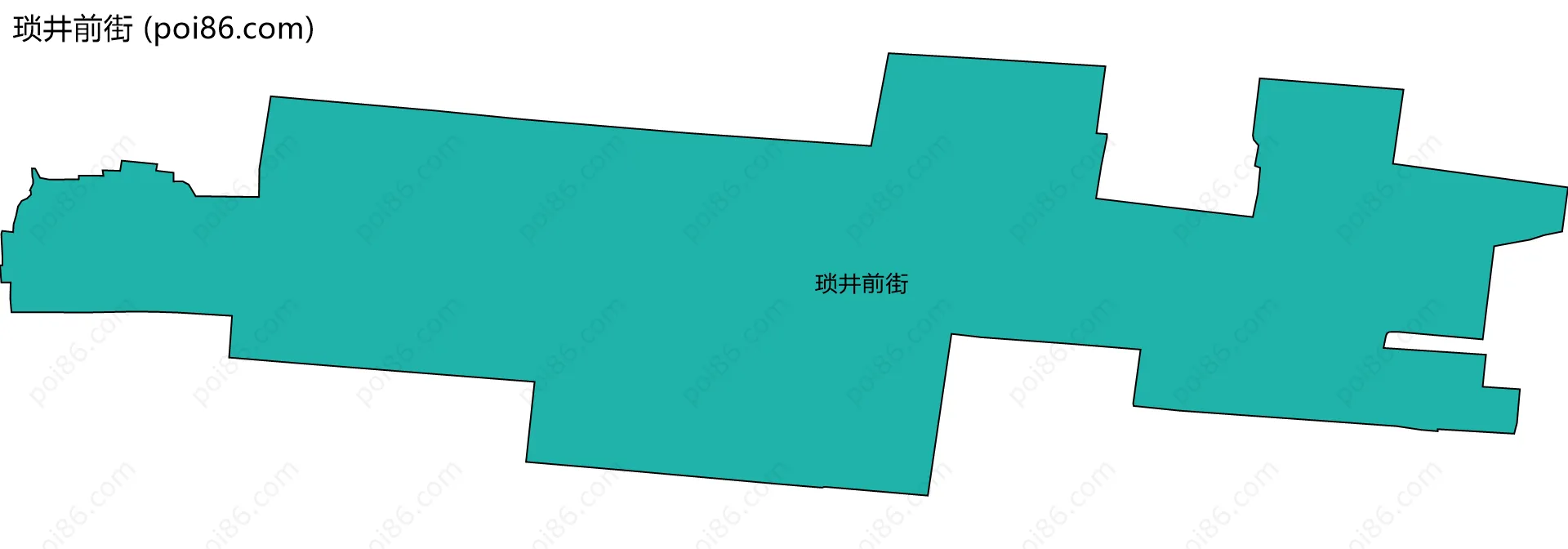 琐井前街边界地图