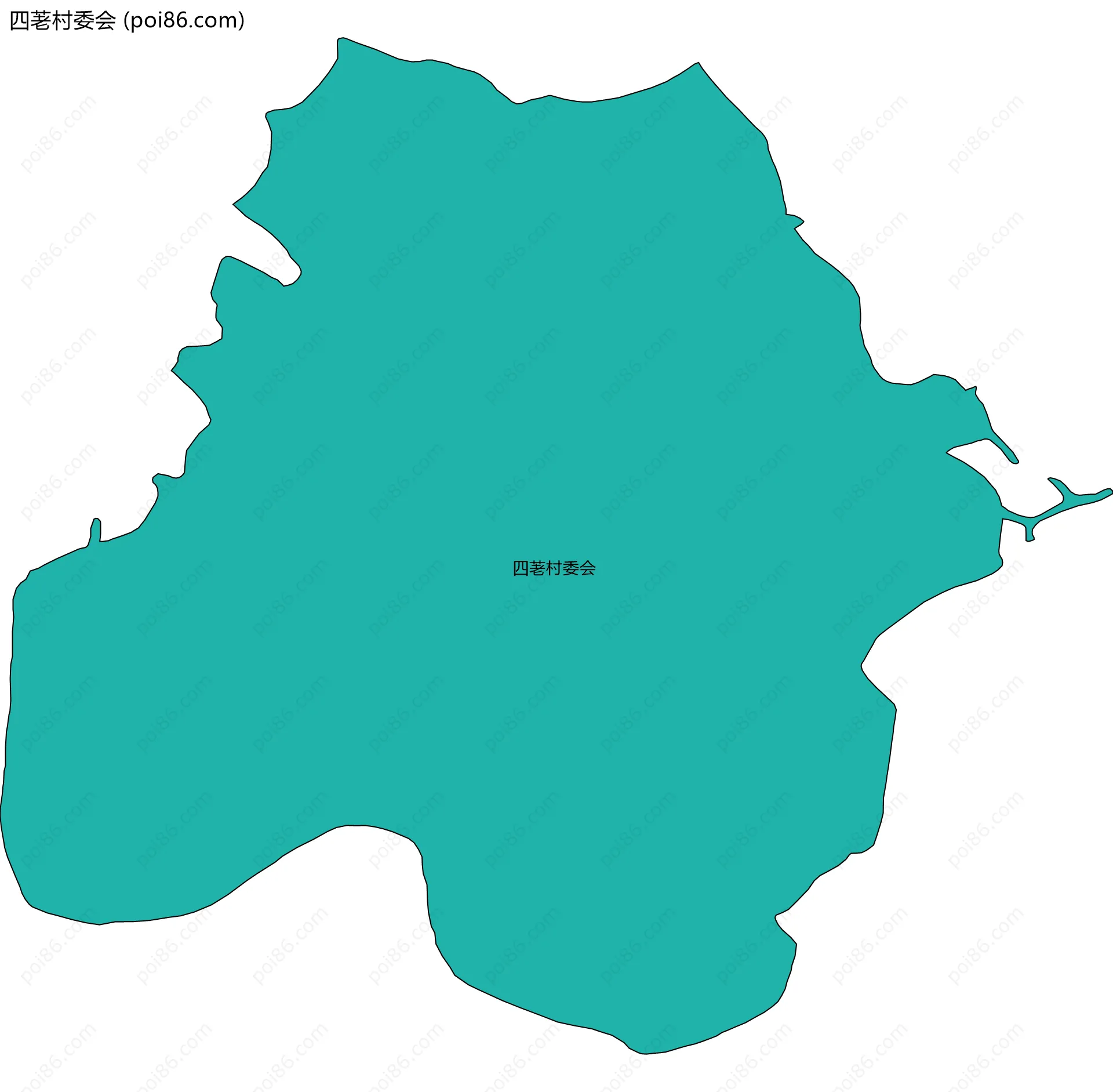 四荖村委会边界地图