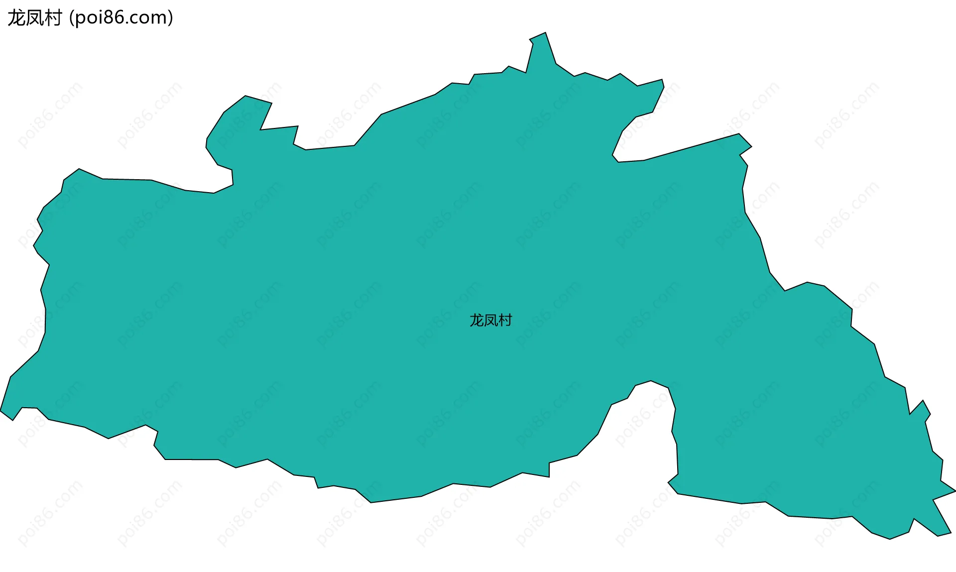 龙凤村边界地图