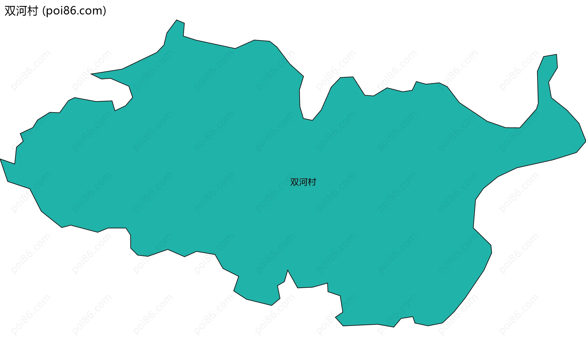 双河村边界地图
